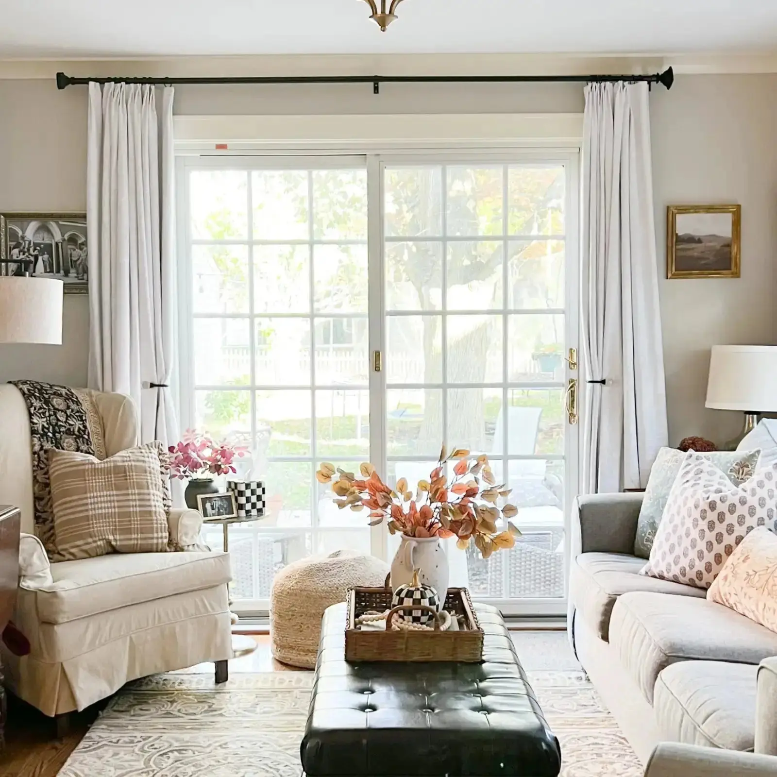 Liz Linen Extra Wide Curtains Pleated - Image 81