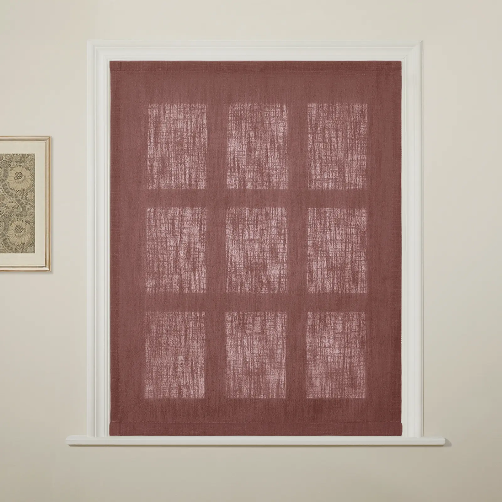 Liz Linen Flat Roman Shade Cord Lift - Image 152