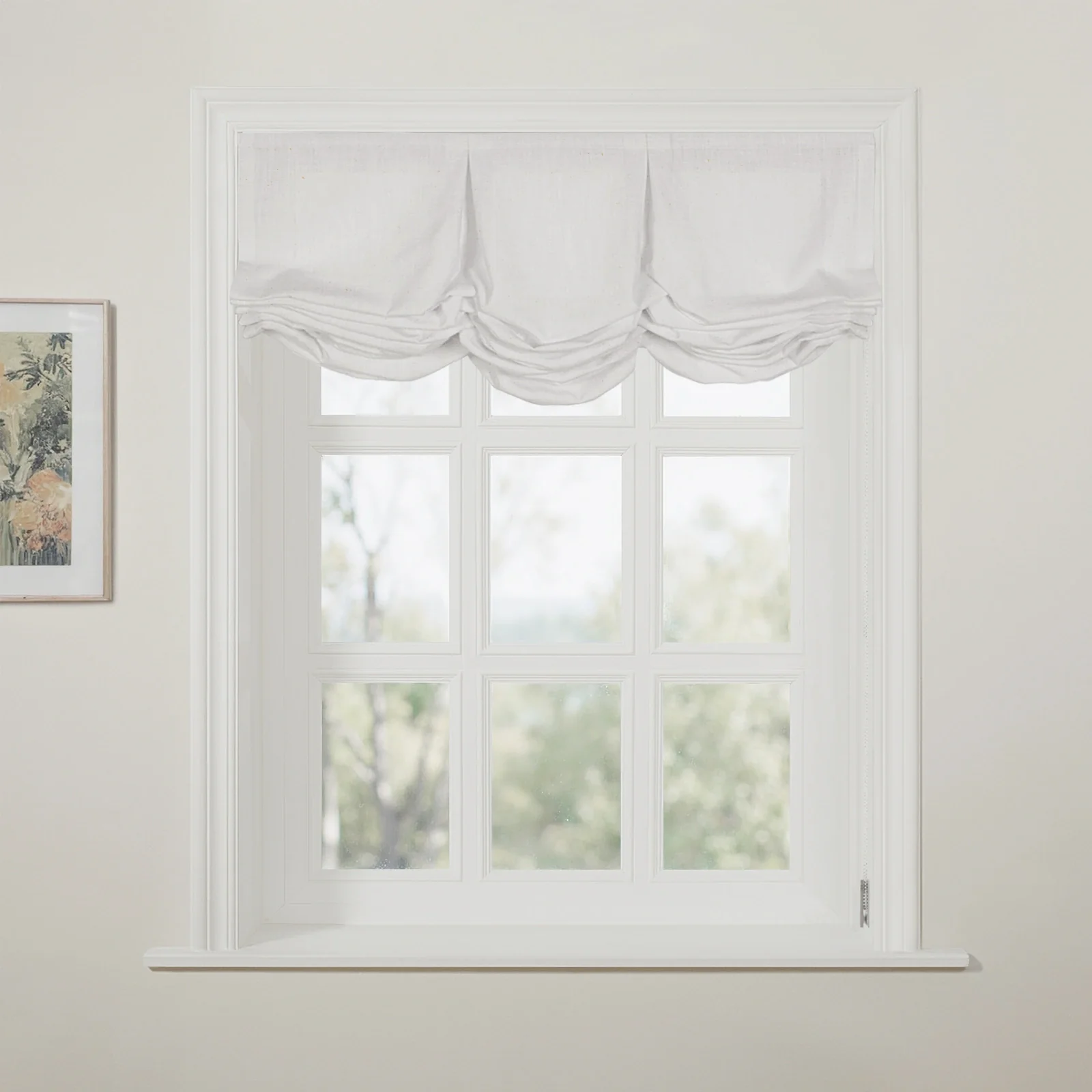 Liz Linen Pleated Balloon Shade Cord Lift - Image 10