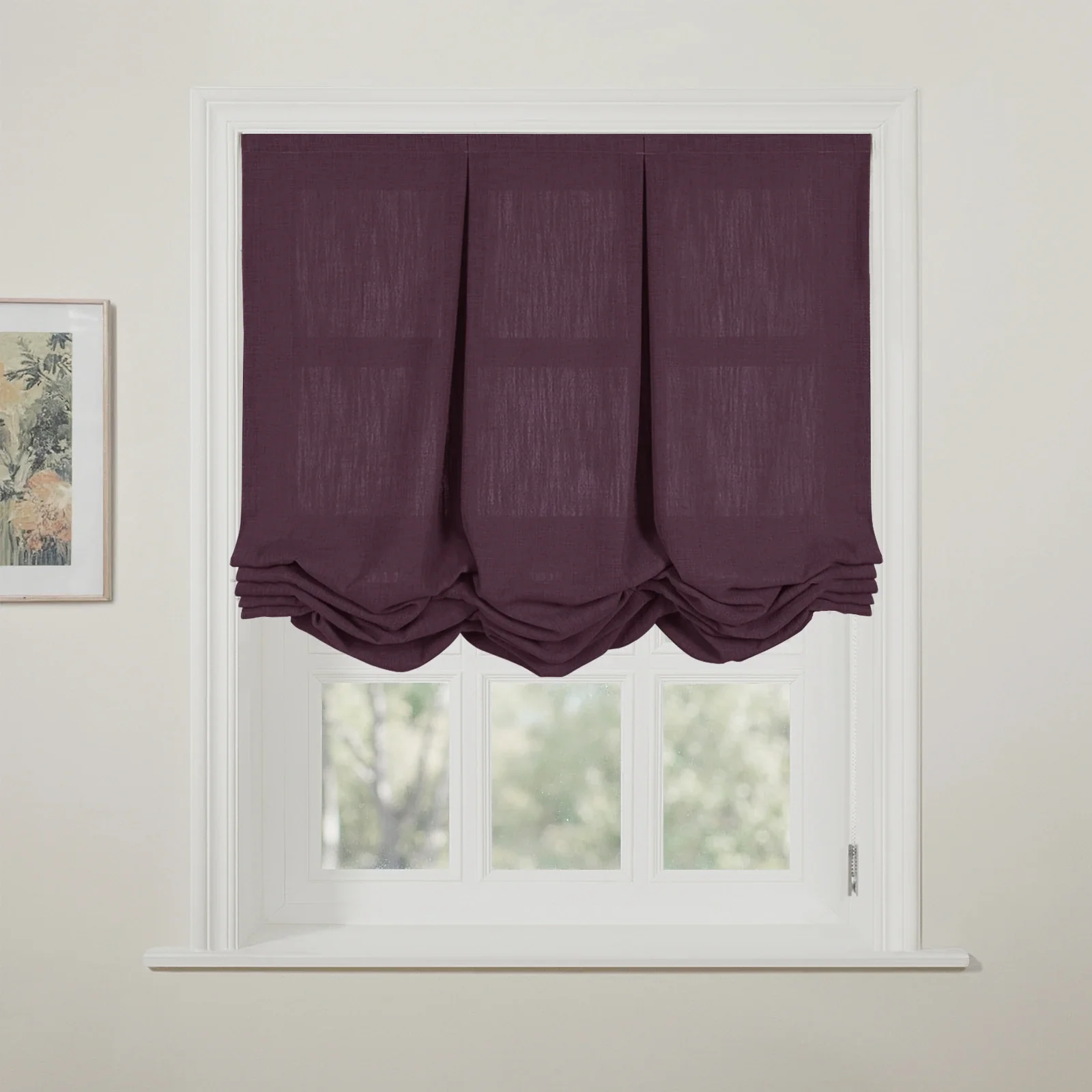Liz Linen Pleated Balloon Shade Cord Lift - Image 116