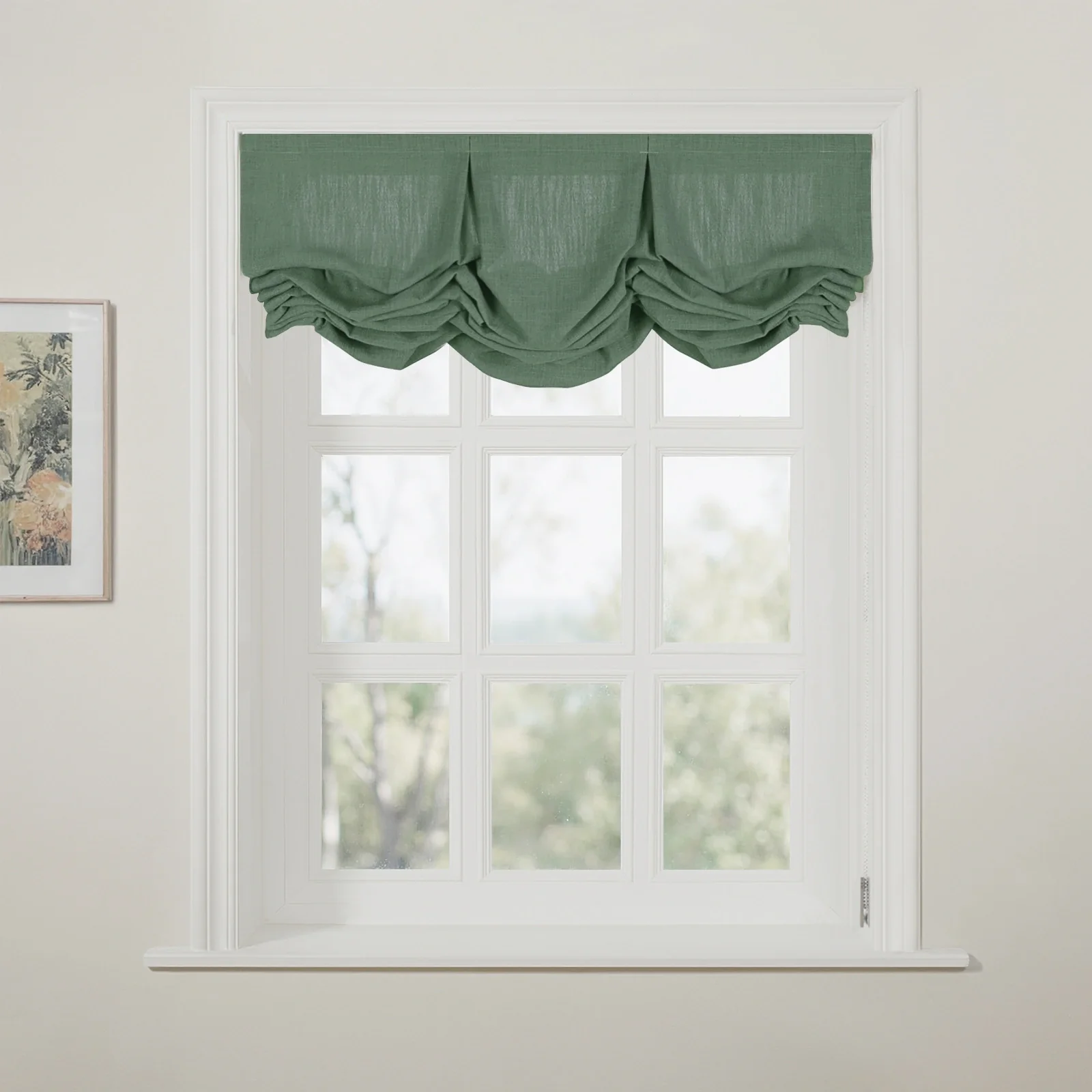 Liz Linen Pleated Balloon Shade Cord Lift - Image 178