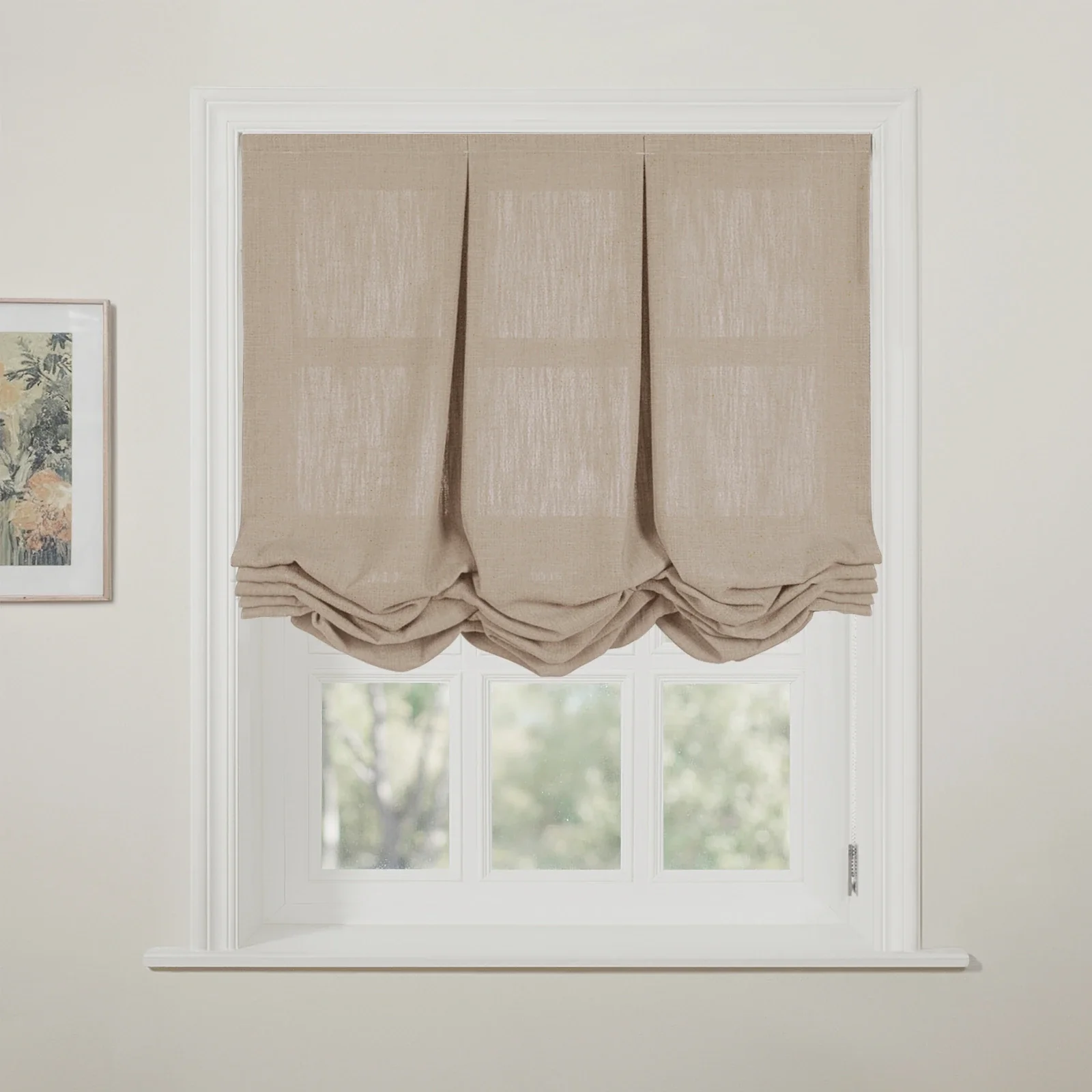 Liz Linen Pleated Balloon Shade Cord Lift - Image 38