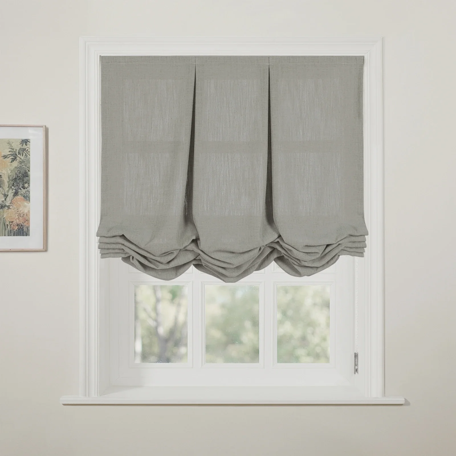 Liz Linen Pleated Balloon Shade Cord Lift - Image 56