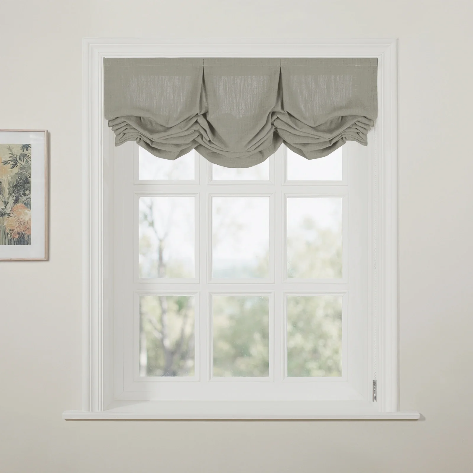 Liz Linen Pleated Balloon Shade Cord Lift - Image 82