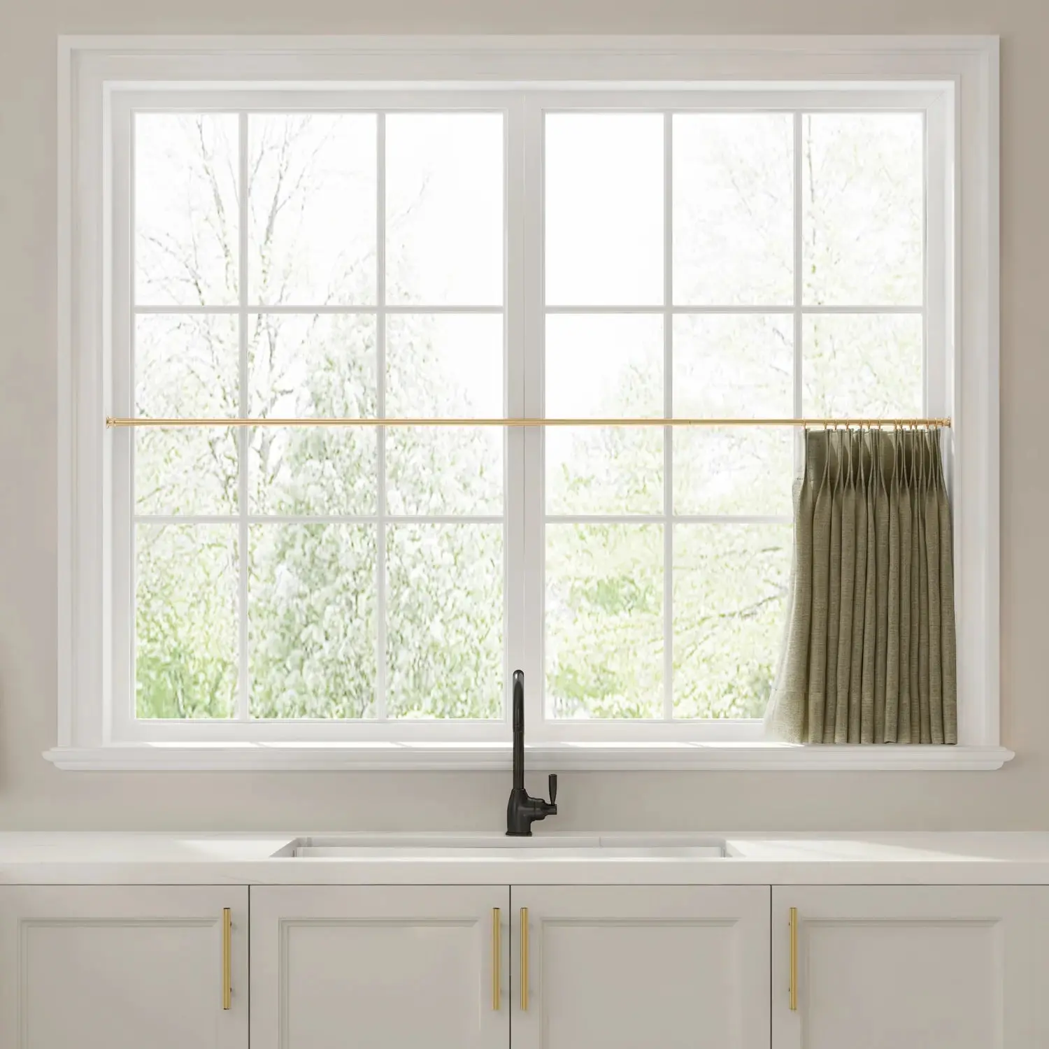 Liz Linen Pleated Cafe Curtains - Image 47