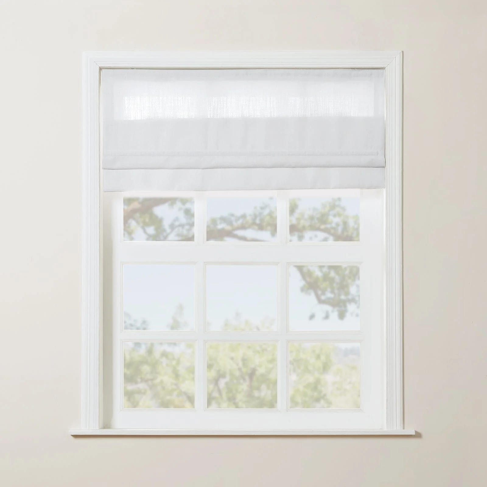 TWOPAGES Liz™  Linen Roman Shade Cordless Plus Size - Image 28
