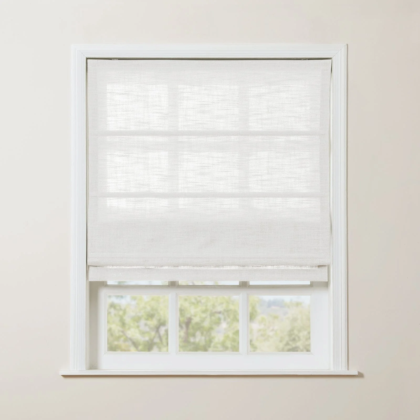 TWOPAGES Liz™  Linen Roman Shade Cordless Plus Size - Image 29