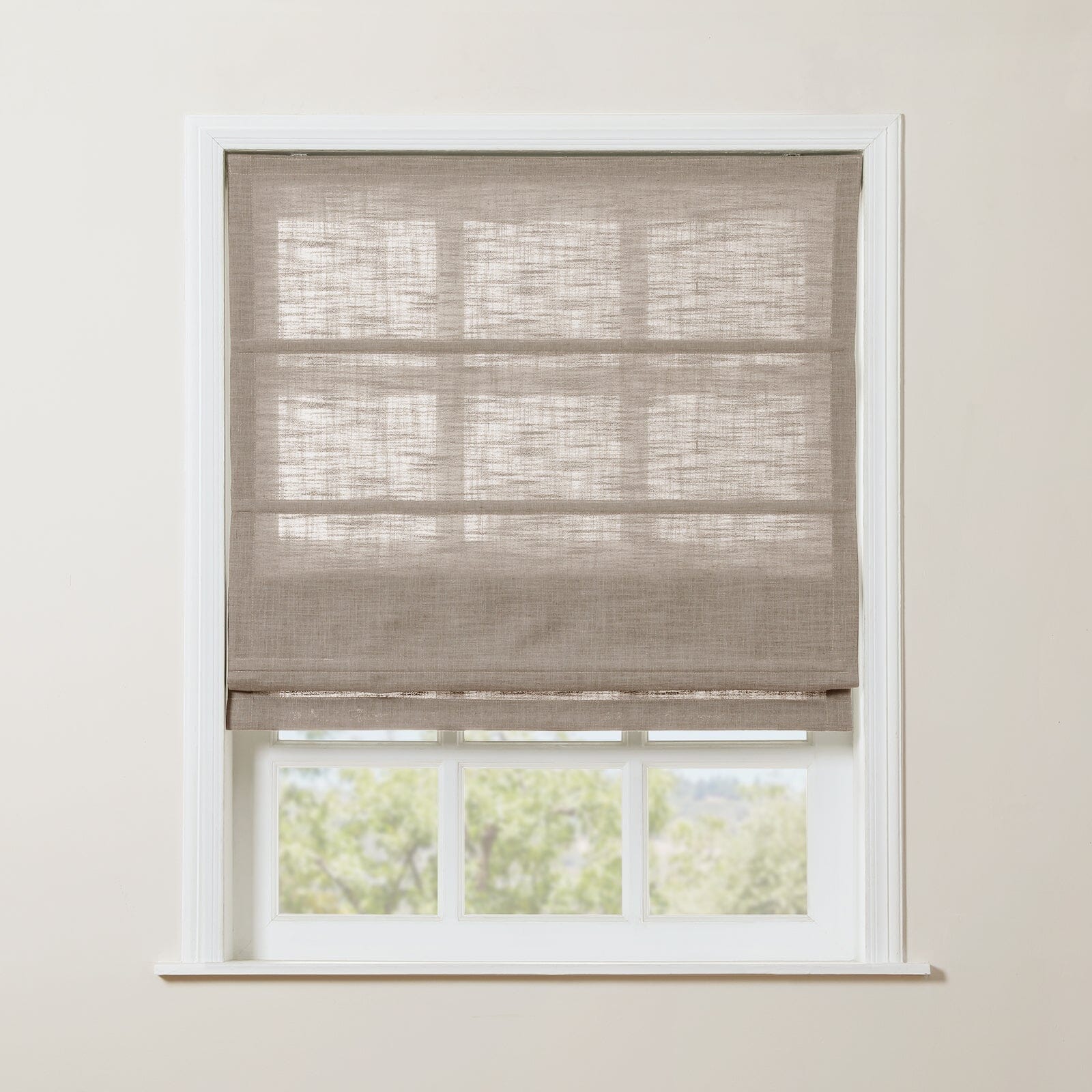 TWOPAGES Liz™  Linen Roman Shade Cordless Plus Size - Image 33