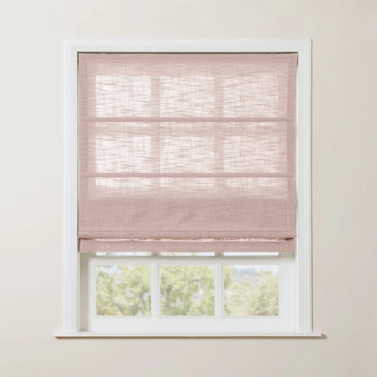 TWOPAGES Liz™  Linen Roman Shade Cordless Plus Size - Image 47