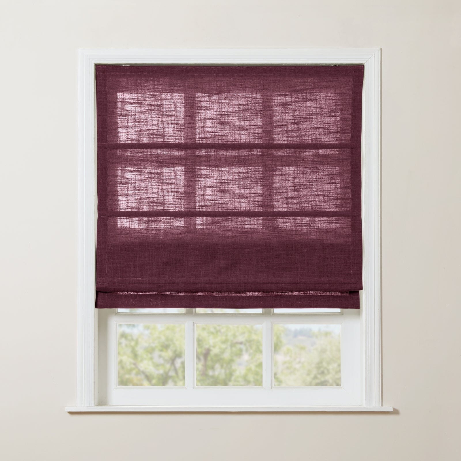 TWOPAGES Liz™  Linen Roman Shade Cordless Plus Size - Image 50