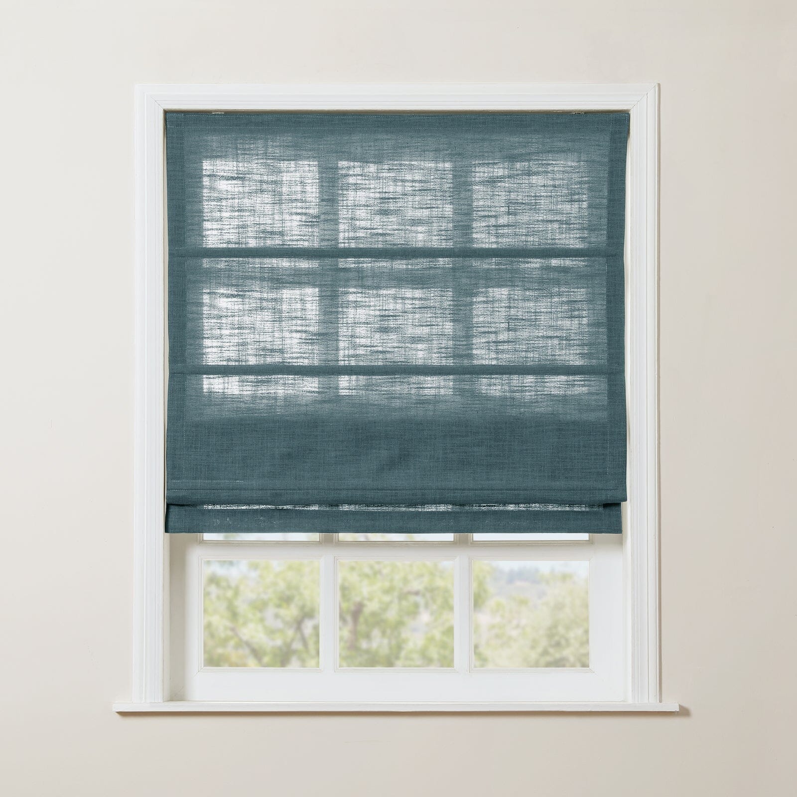 TWOPAGES Liz™  Linen Roman Shade Cordless Plus Size - Image 62