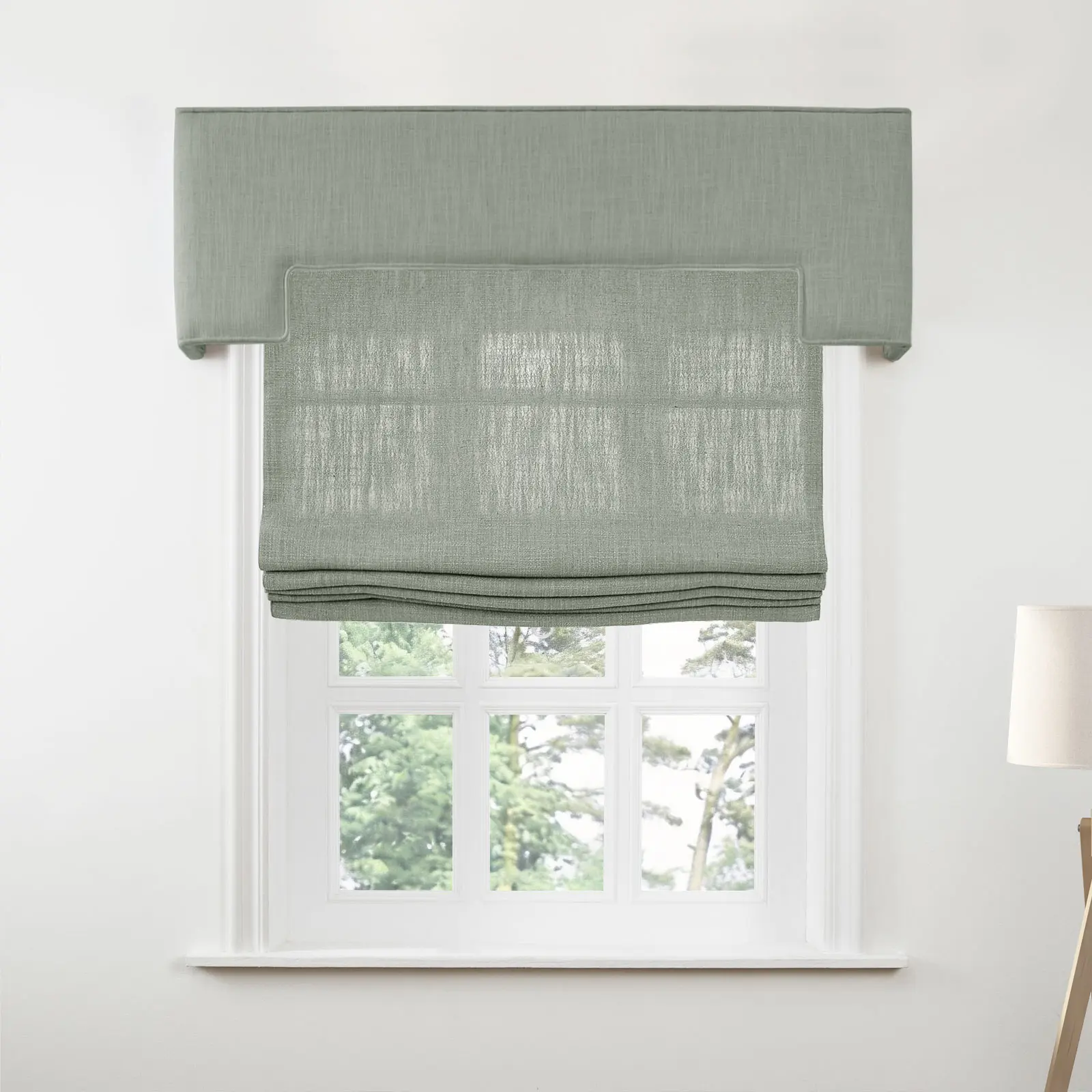Liz Linen Stepped Cornice Board - Image 102