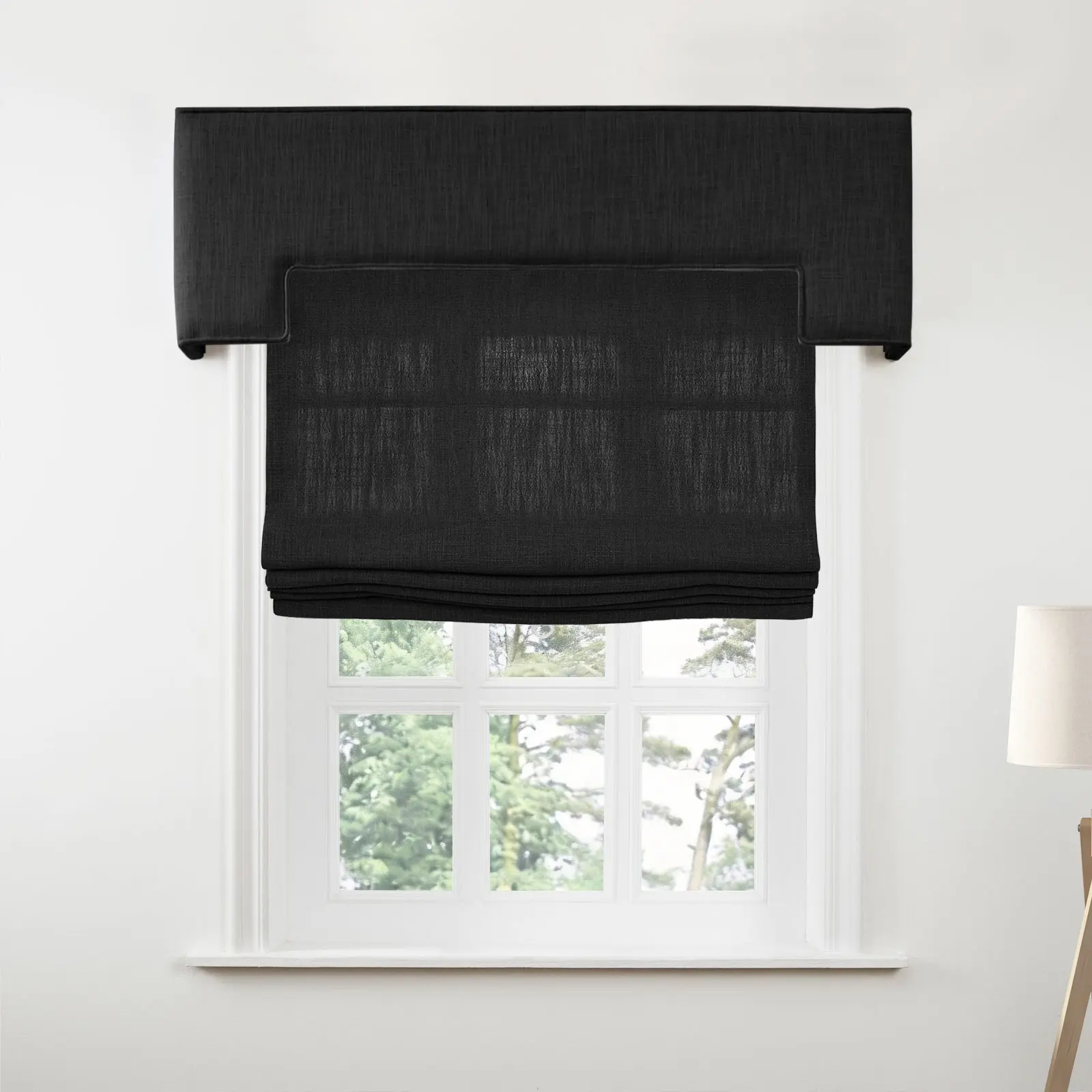 Liz Linen Stepped Cornice Board - Image 14