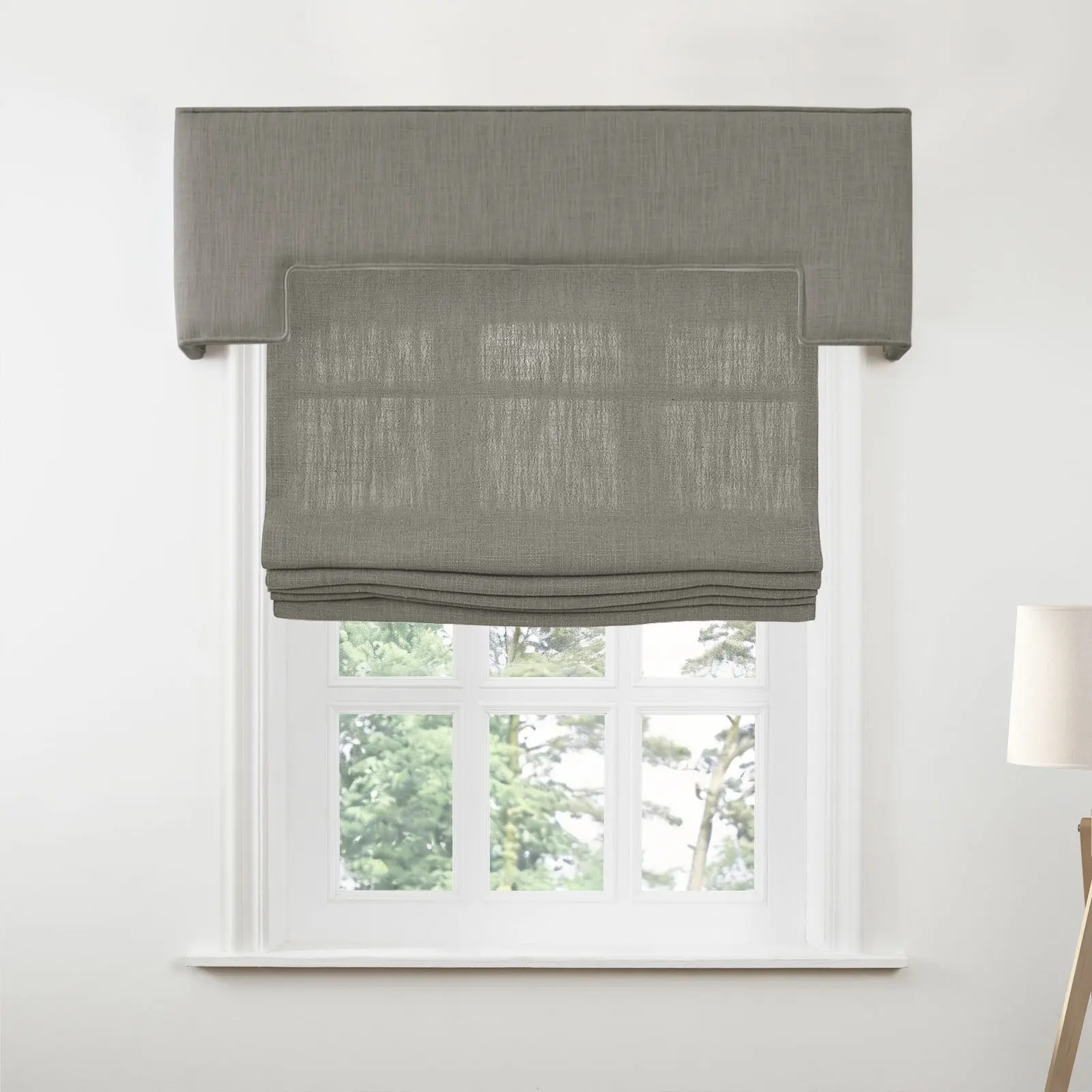 Liz Linen Stepped Cornice Board - Image 142