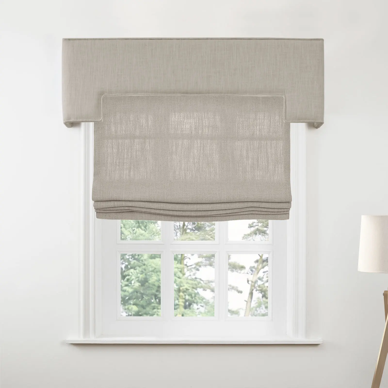 Liz Linen Stepped Cornice Board - Image 22