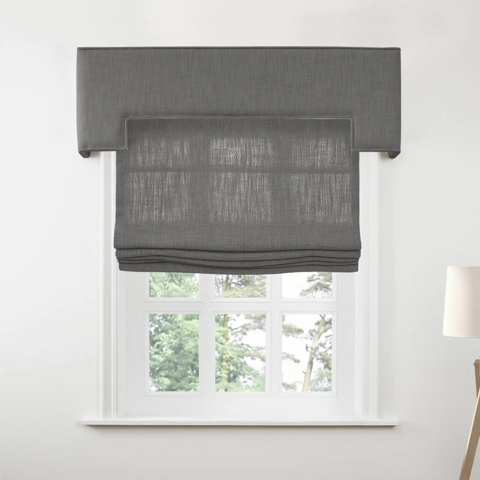 Liz Linen Stepped Cornice Board - Image 26