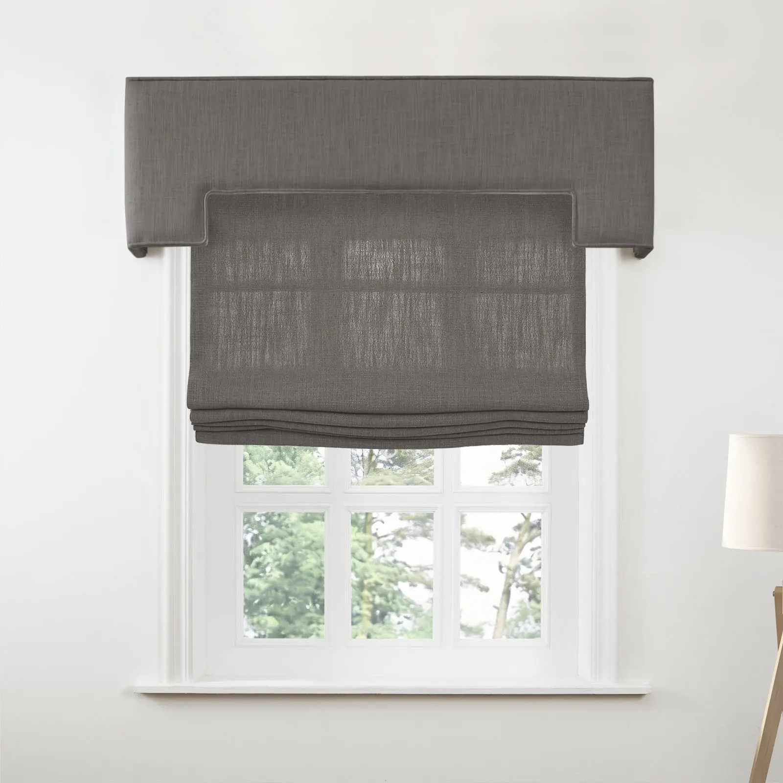 Liz Linen Stepped Cornice Board - Image 30