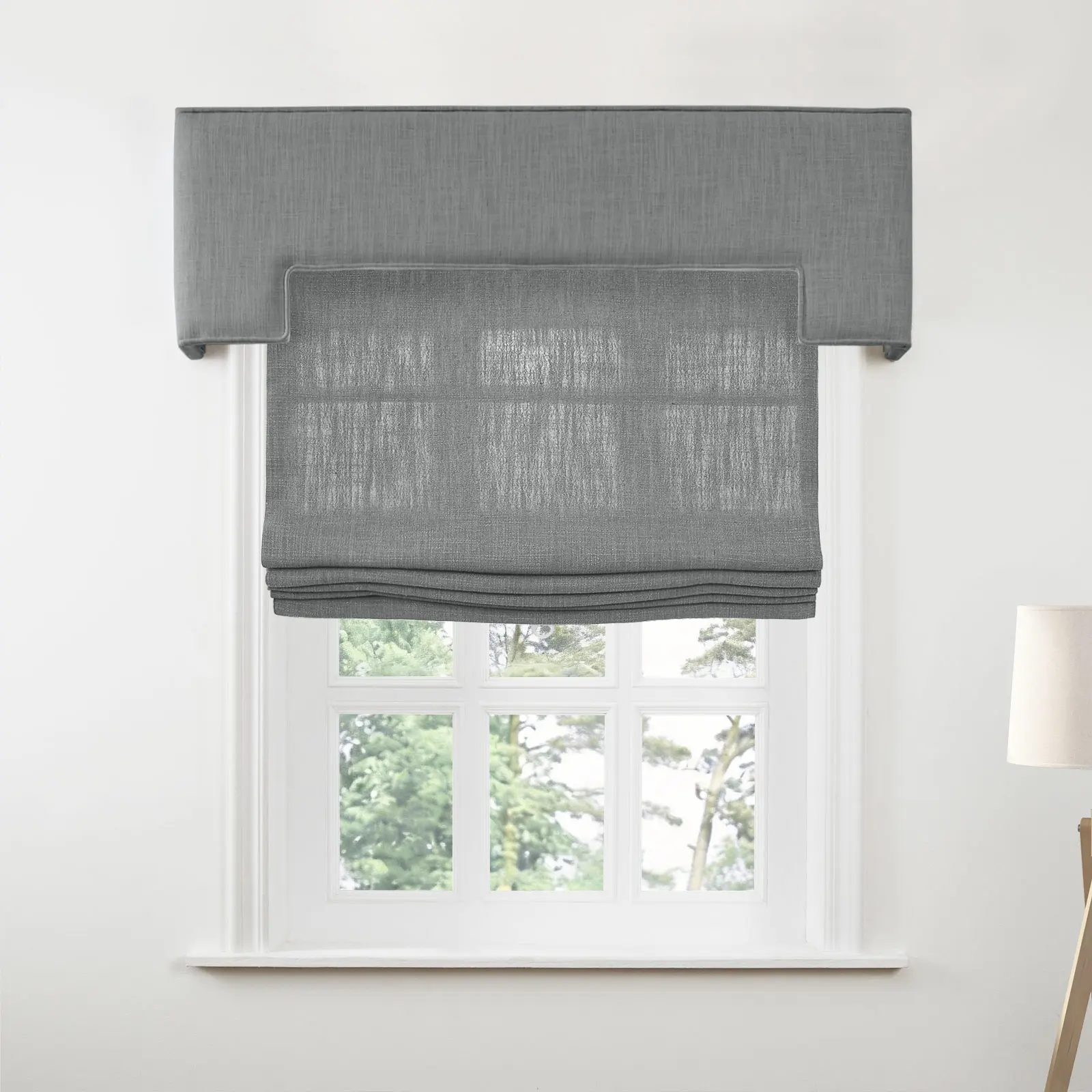 Liz Linen Stepped Cornice Board - Image 38