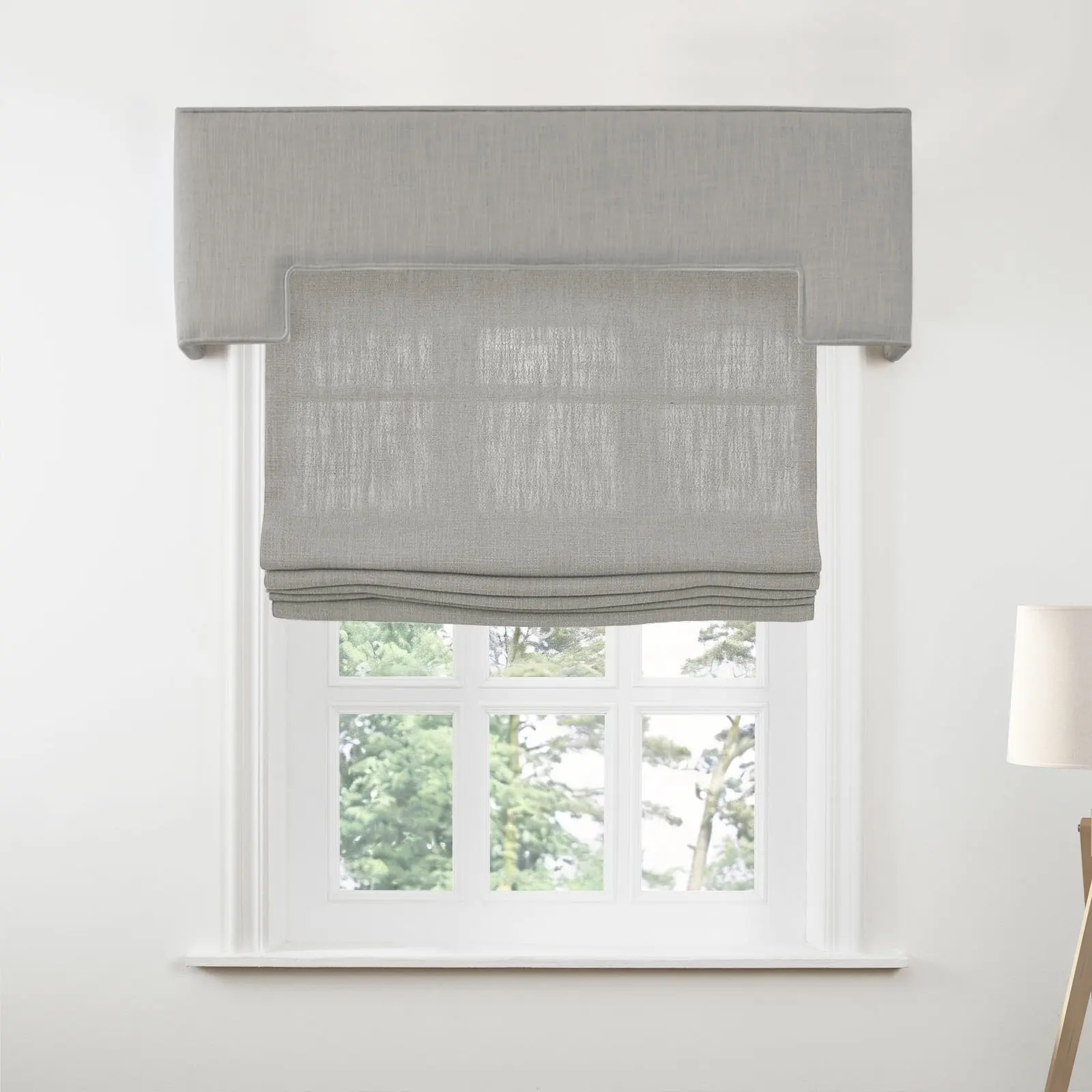 Liz Linen Stepped Cornice Board - Image 58