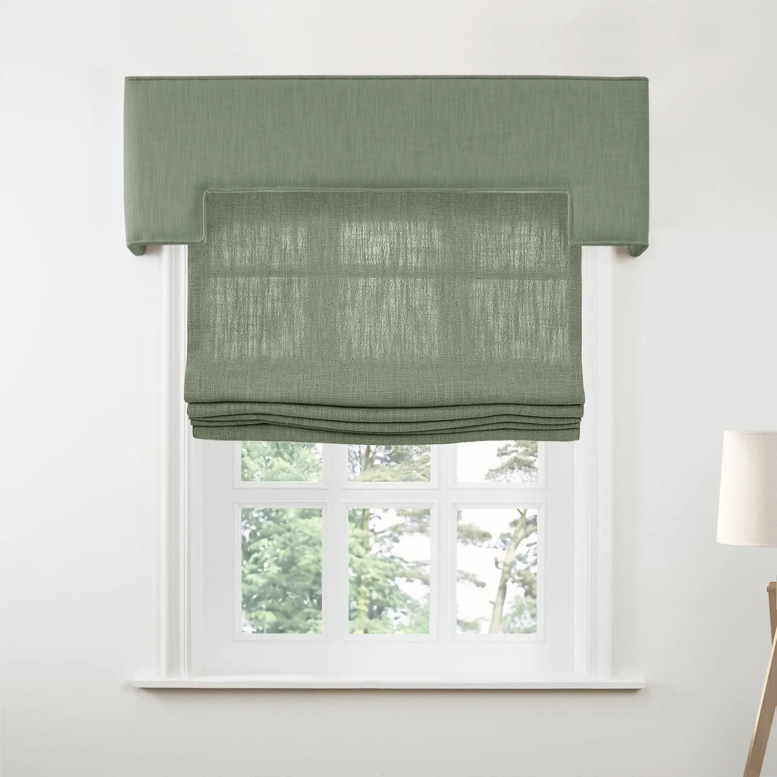 Liz Linen Stepped Cornice Board - Image 82
