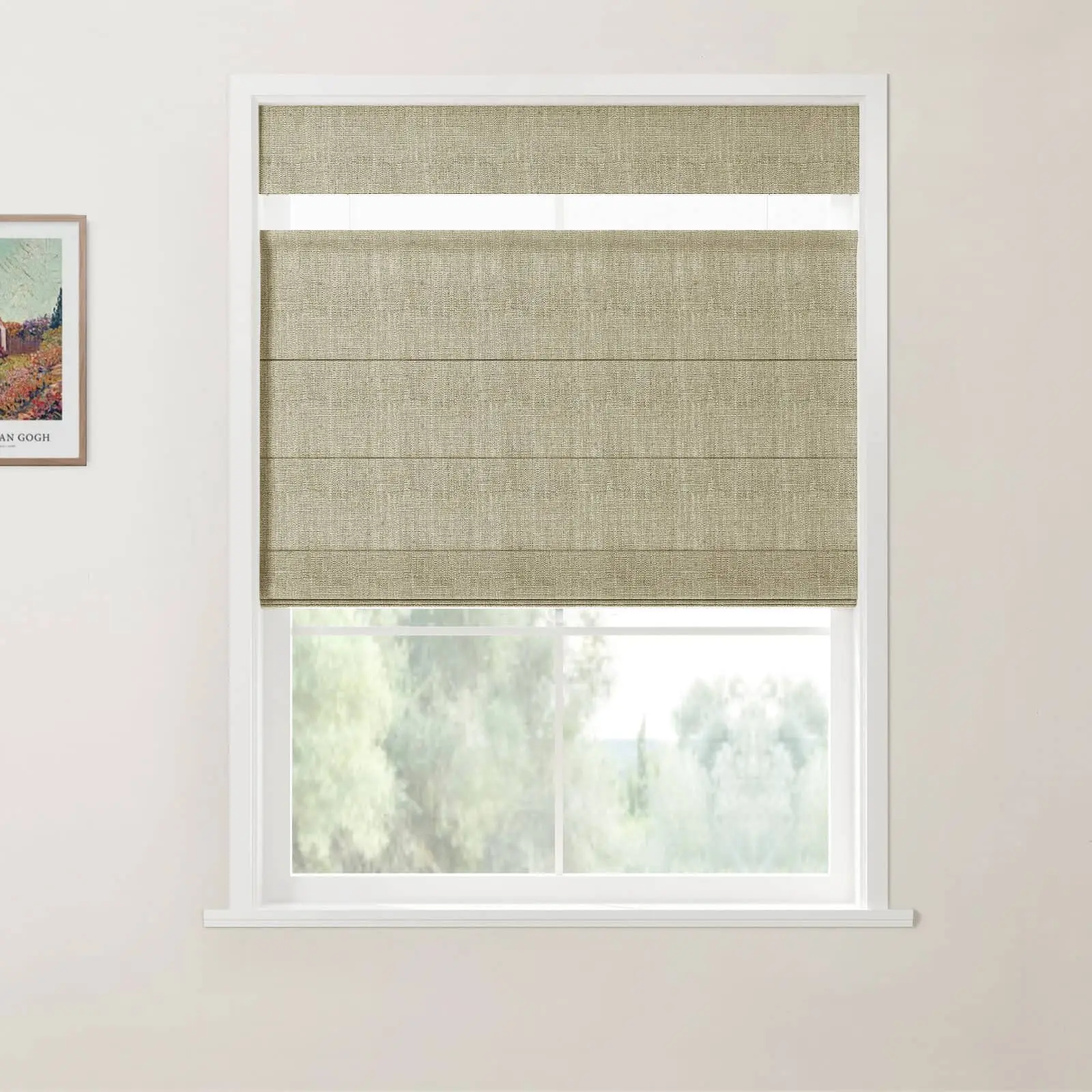 Custom Top Down Bottom Up Roman Shade Cordless - Image 25
