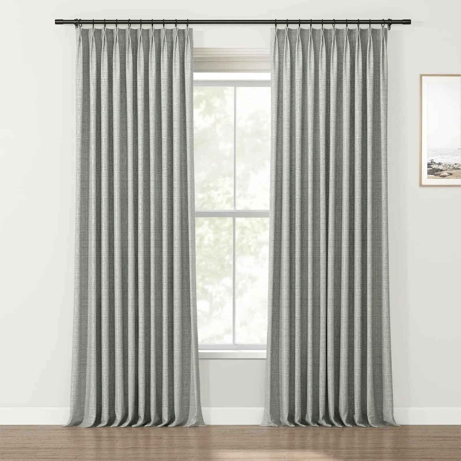 Lydia Solid Jacquard Curtain Pleated - Serie E - Image 34