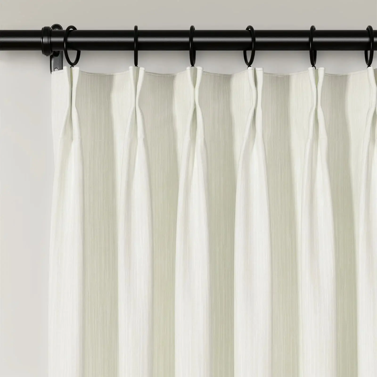 Lydia Solid Jacquard Curtain Pleated - Serie E - Image 3