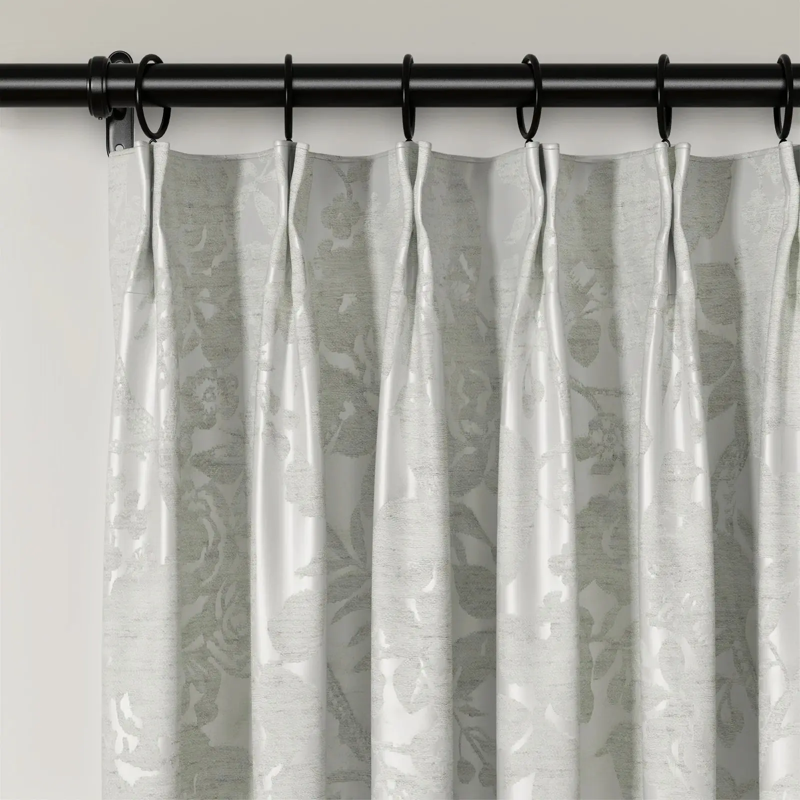 Lydia Garden Jacquard Curtain Pleated - Serie E - Image 8