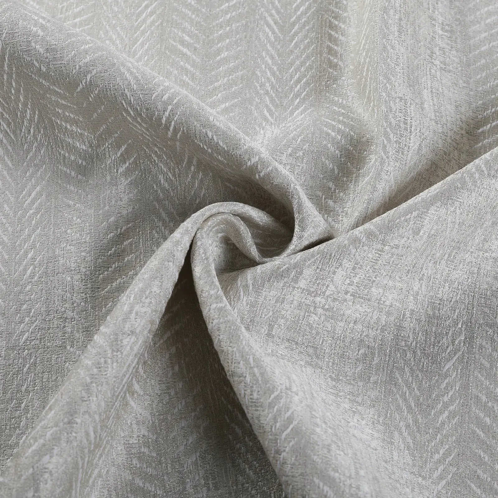 Lydia Herringbone Jacquard Curtain Pleated - Serie A - Image 4