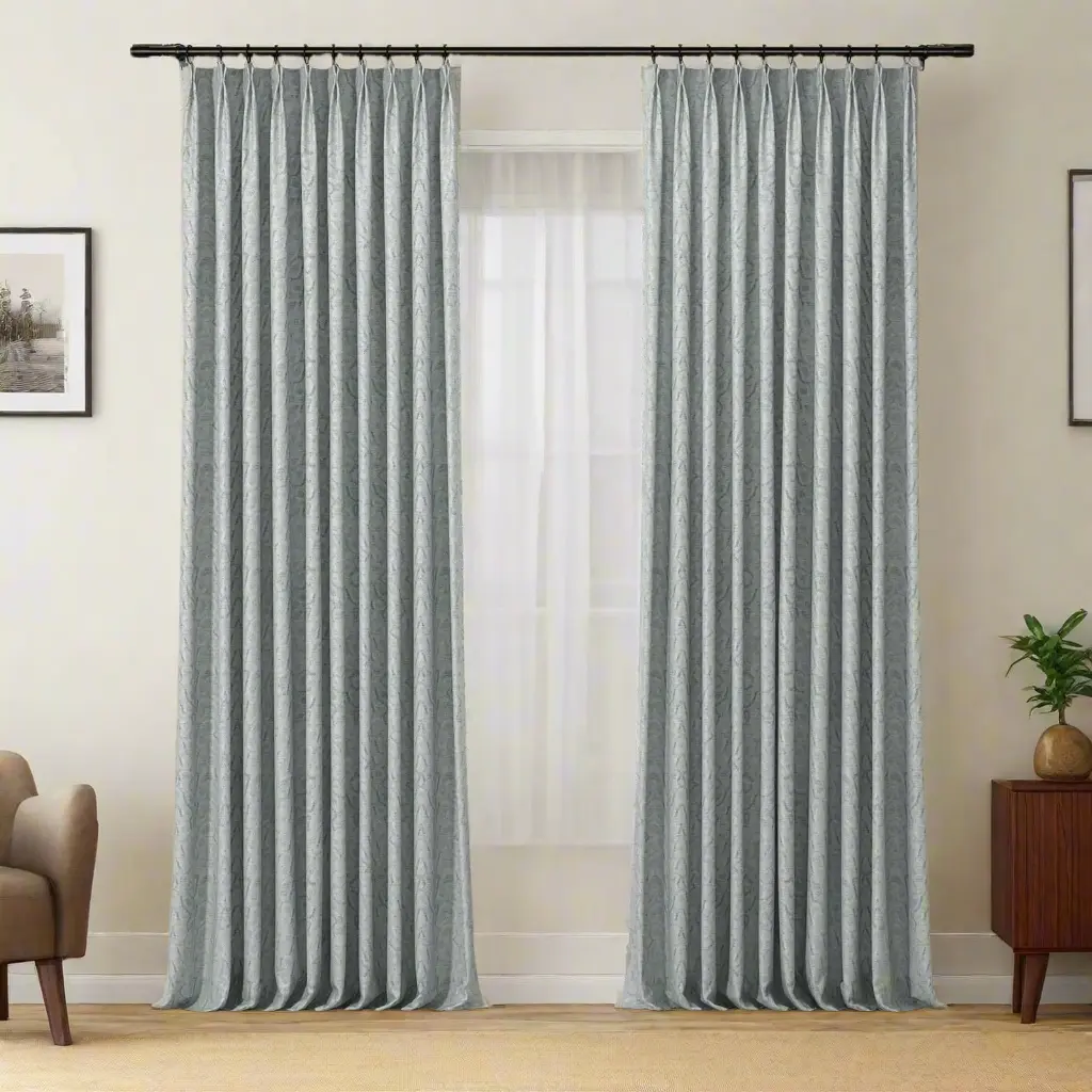 Lydia Polygon Jacquard Curtain Pleated - Serie K - Image 3