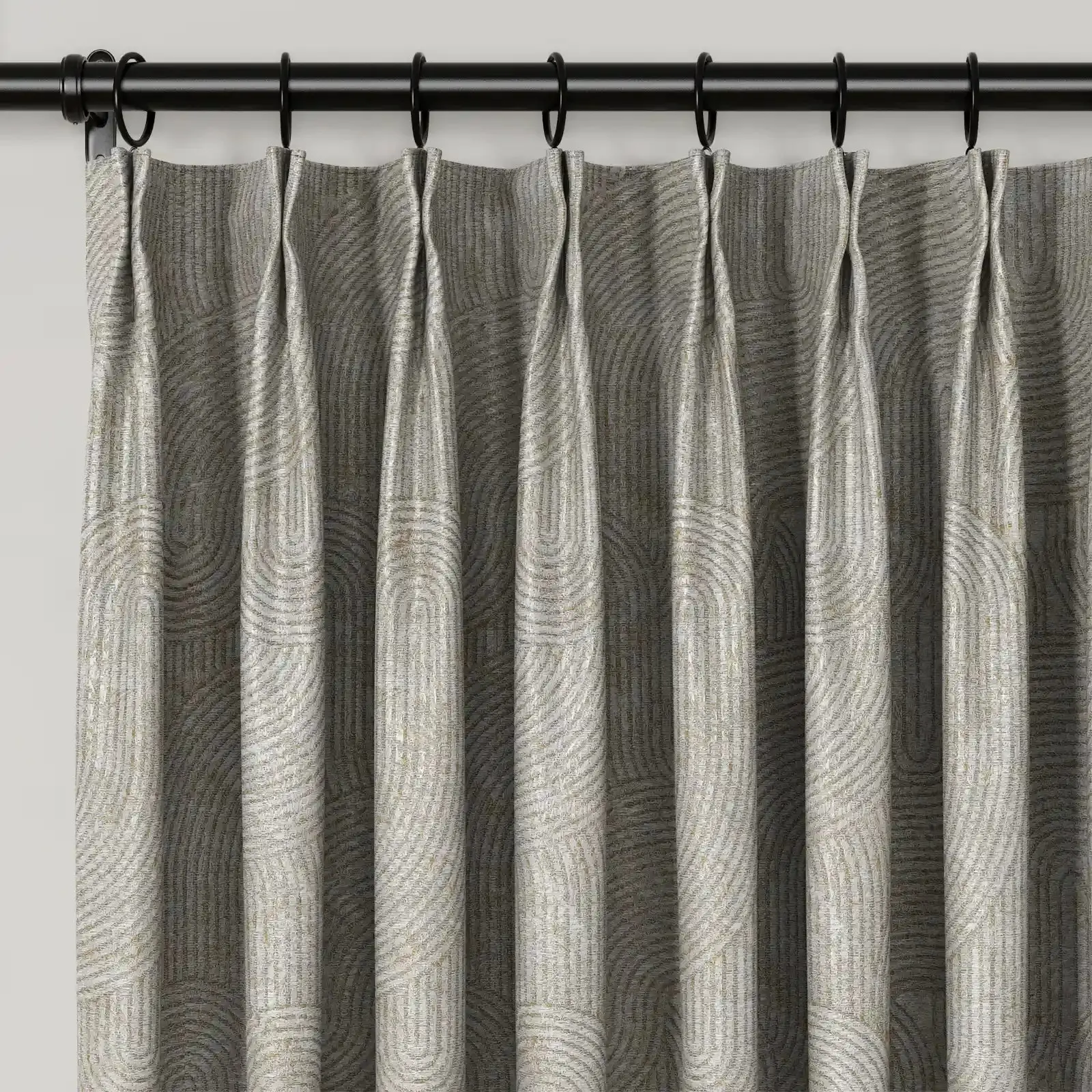 Lydia Rib Jacquard Curtain Pleated - Serie A - Image 16