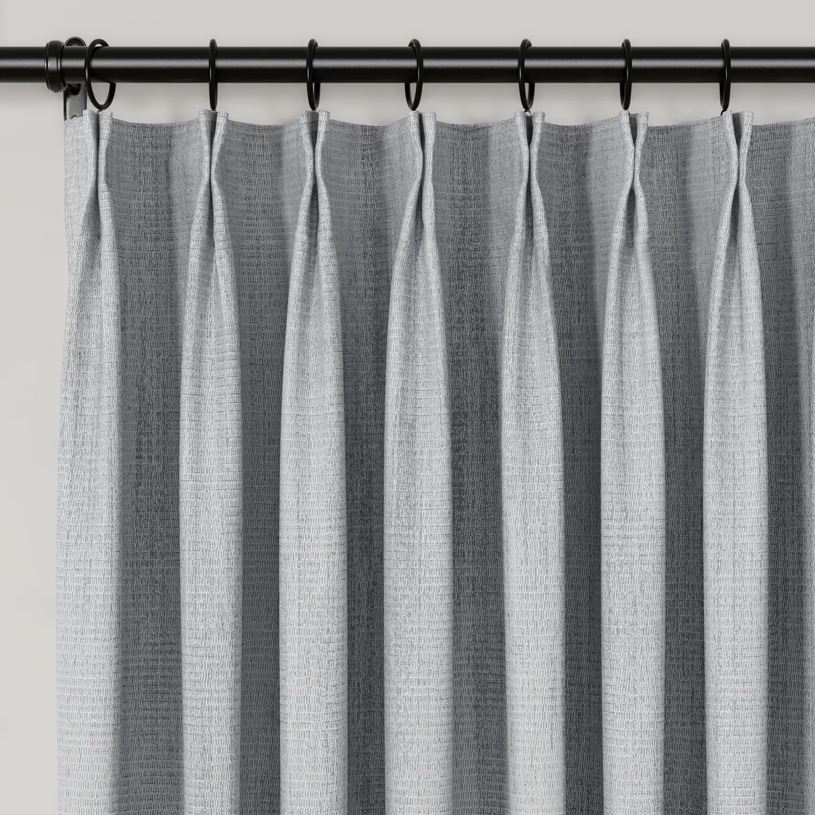 Lydia Rib Jacquard Curtain Pleated - Serie A - Image 2