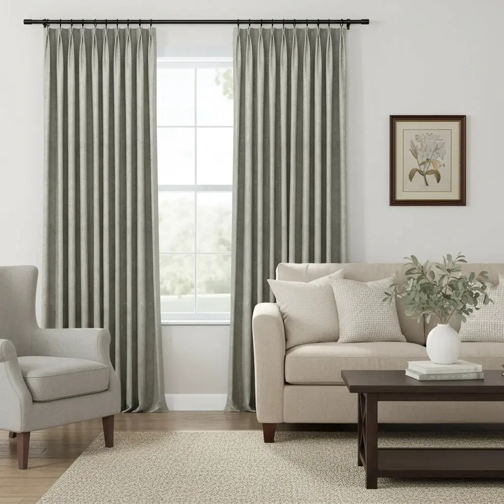 Lydia Rib Jacquard Curtain Pleated - Serie A - Image 5