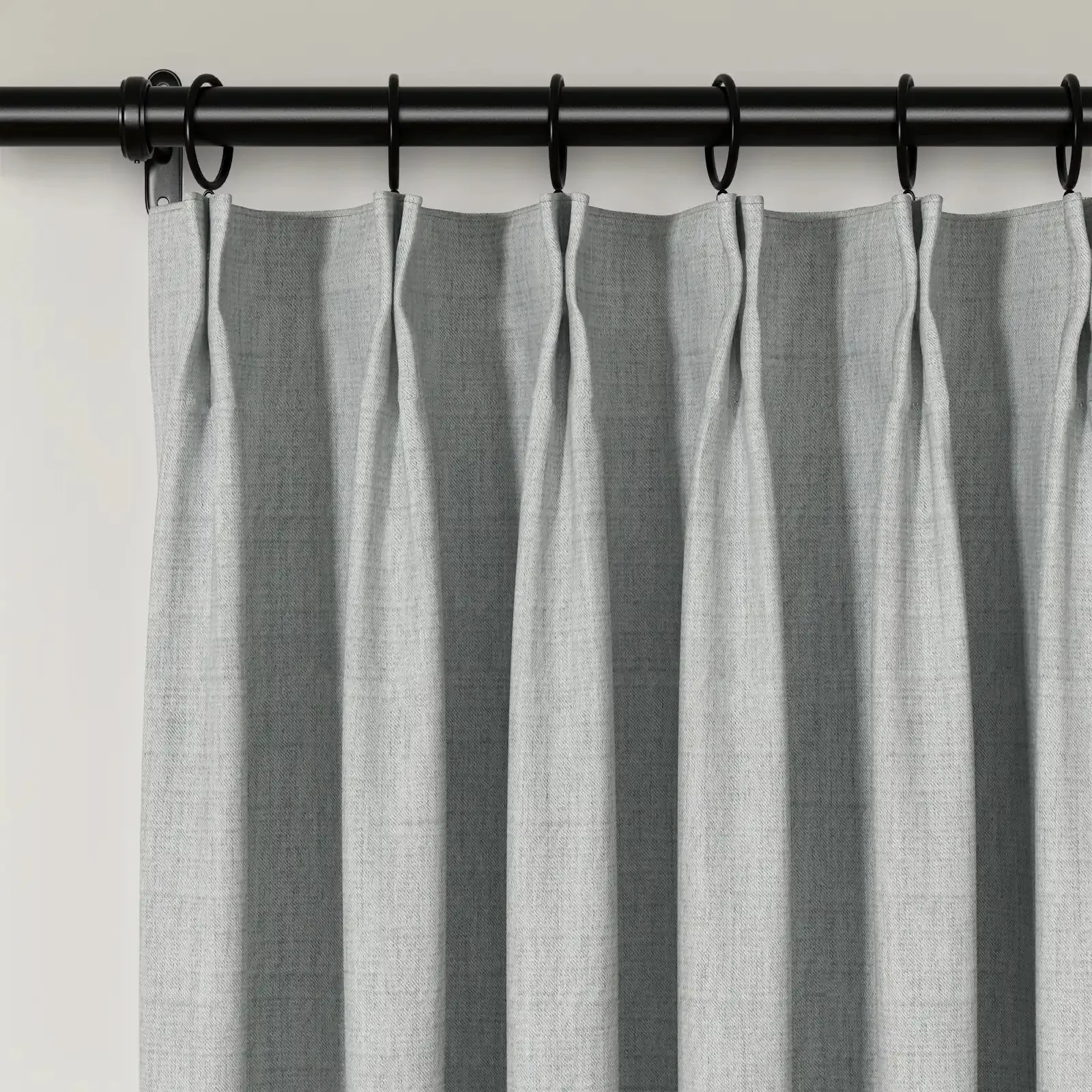 Lydia Solid Jacquard Curtain Pleated - Serie E - Image 11
