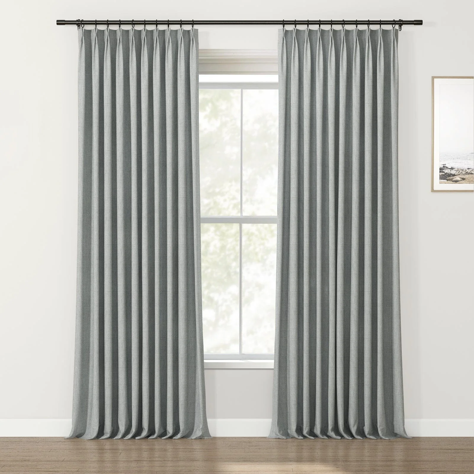 Lydia Solid Jacquard Curtain Pleated - Serie E - Image 12