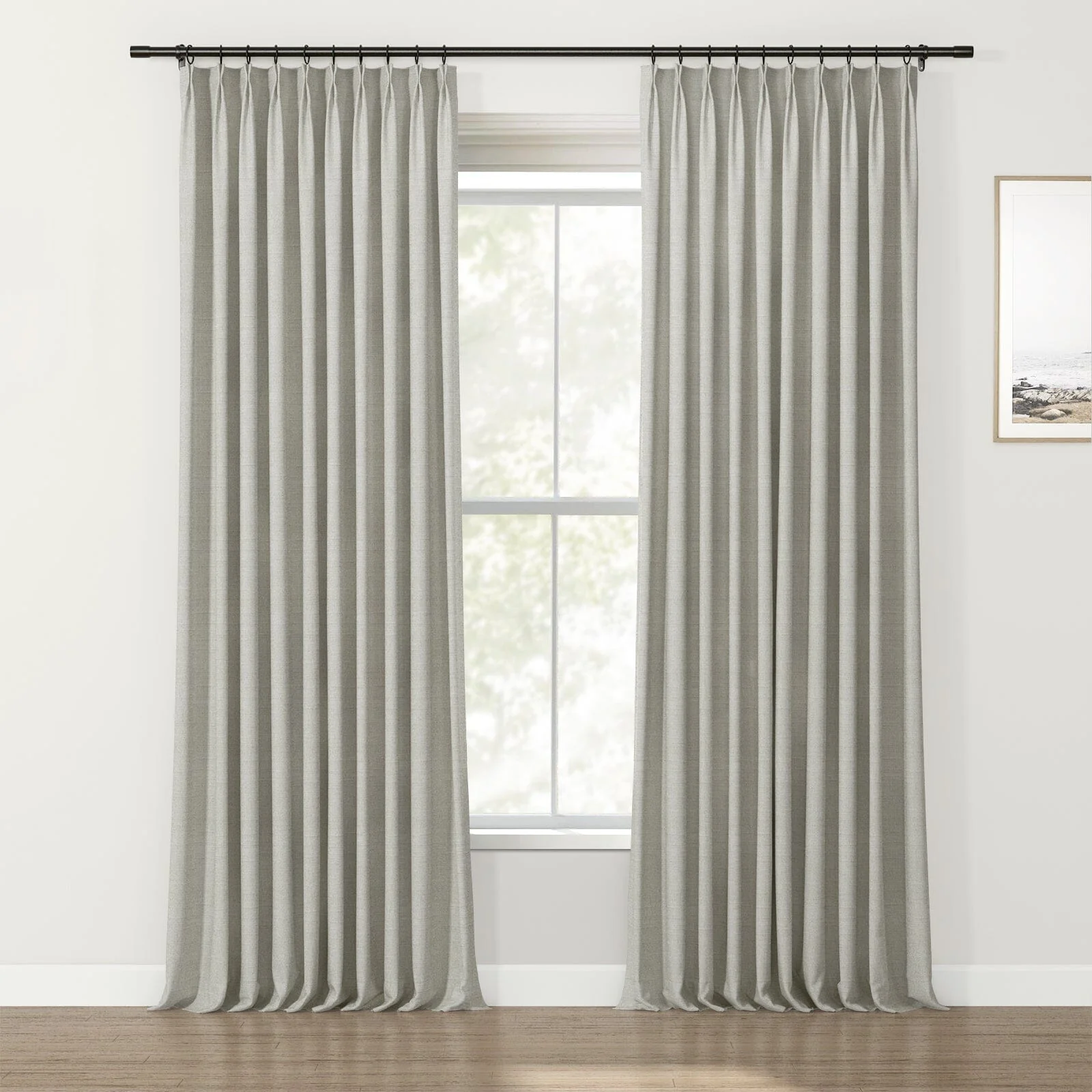 Lydia Solid Jacquard Curtain Pleated - Serie E - Image 15