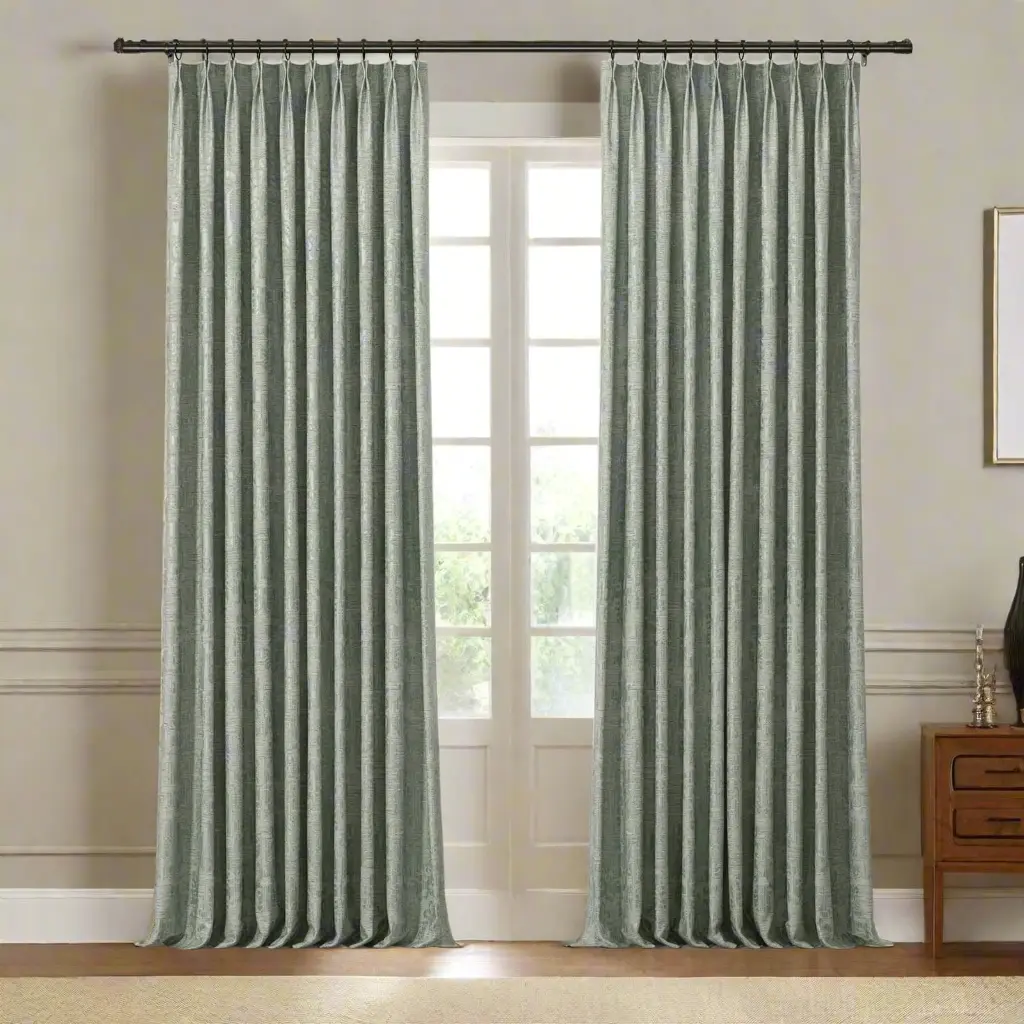 Lydia Vine Jacquard Curtain Pleated - Serie E - Image 14