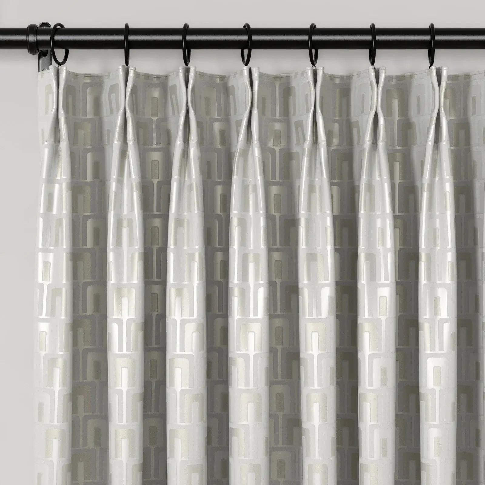 Lydia Plants Jacquard Curtain Pleated - Serie B - Image 27