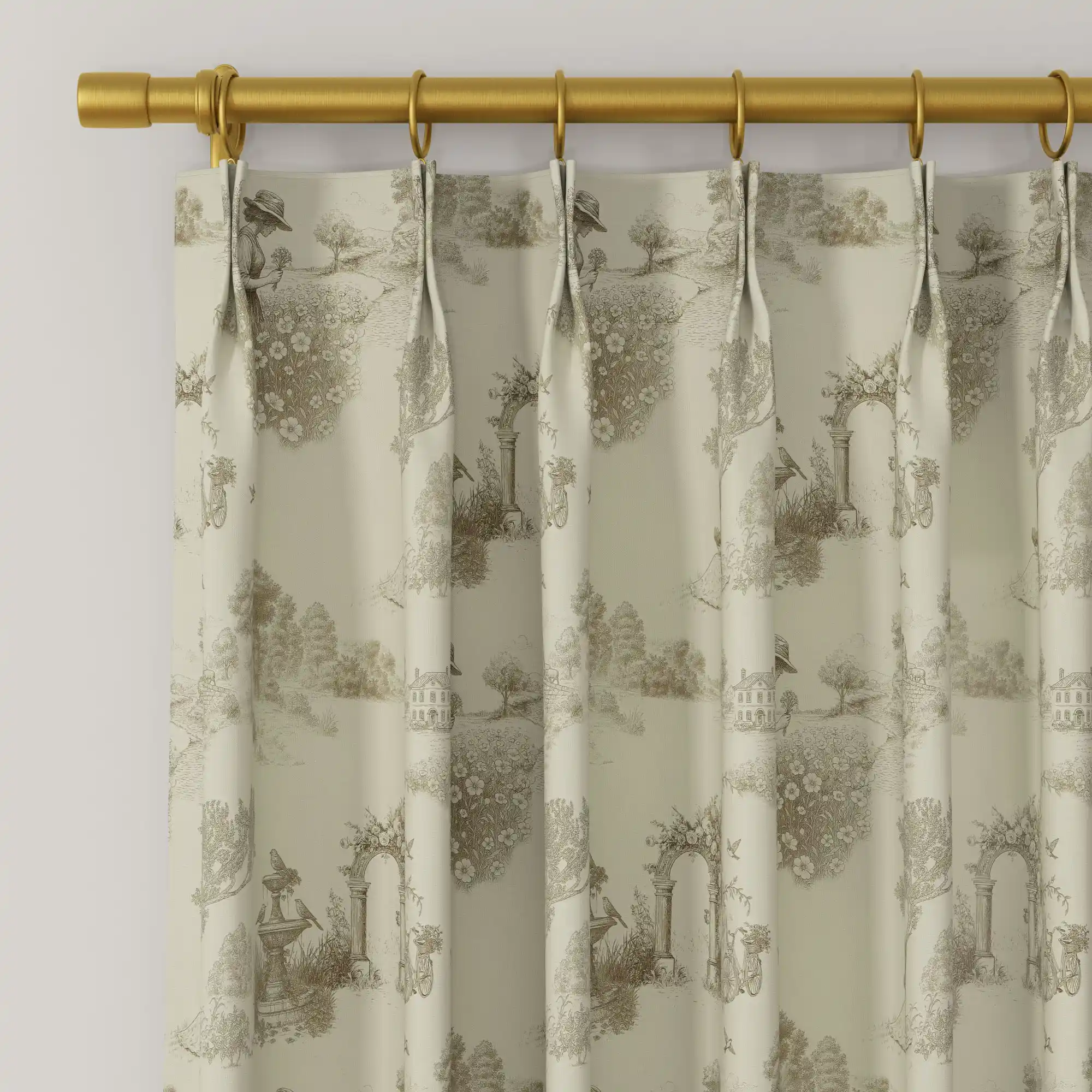 MS. MAVERICK MUSE x TWOPAGES Print Linen Cotton Drapery Pleated - Image 141
