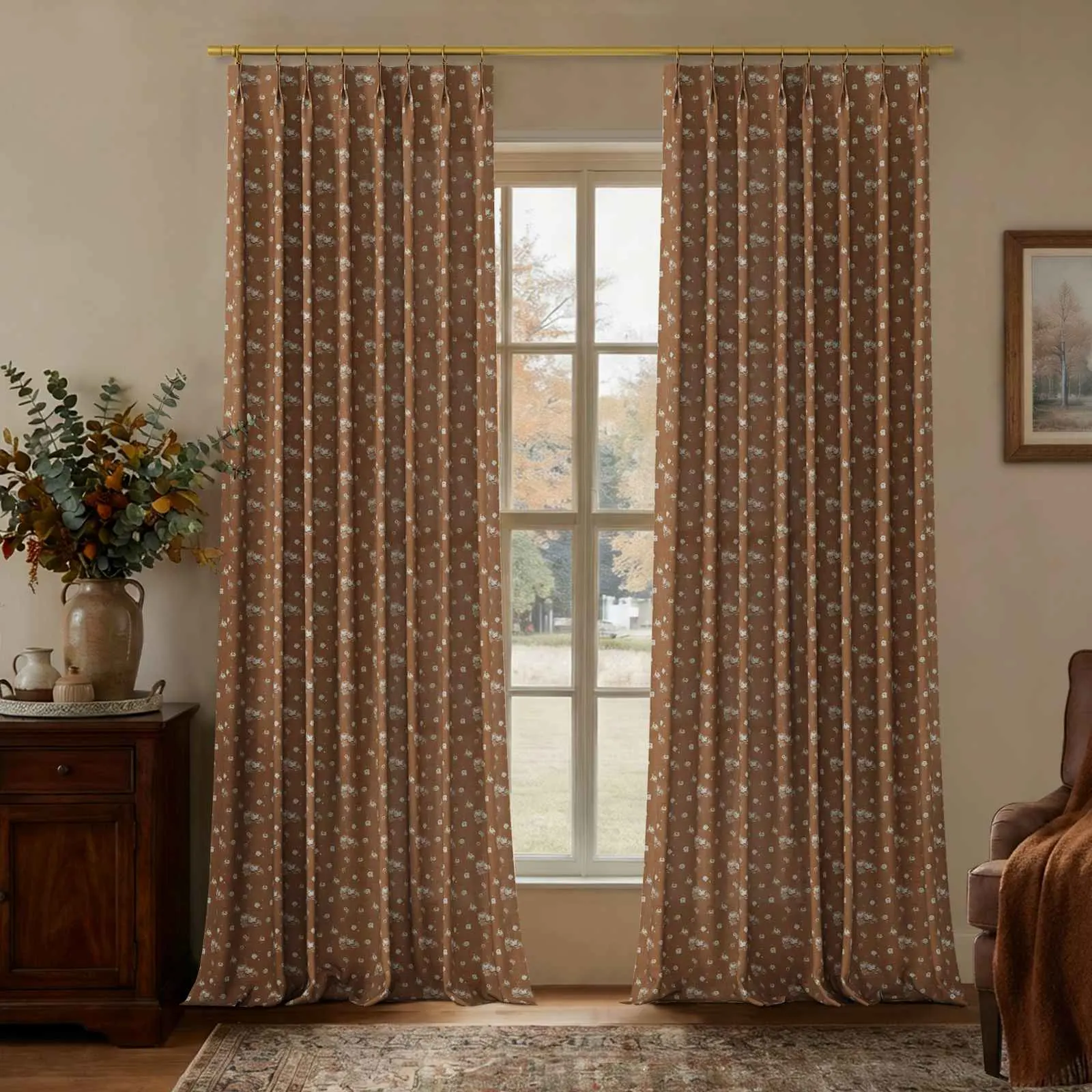MS. MAVERICK MUSE x TWOPAGES Print Linen Cotton Drapery Pleated - Image 16