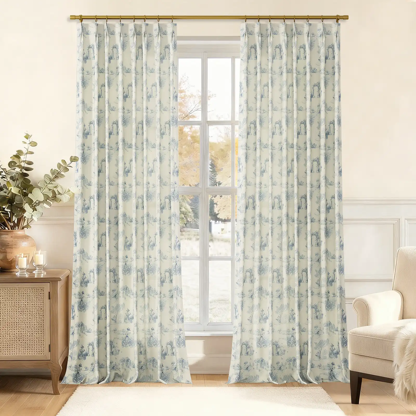 MS. MAVERICK MUSE x TWOPAGES Print Linen Cotton Drapery Pleated - Image 18