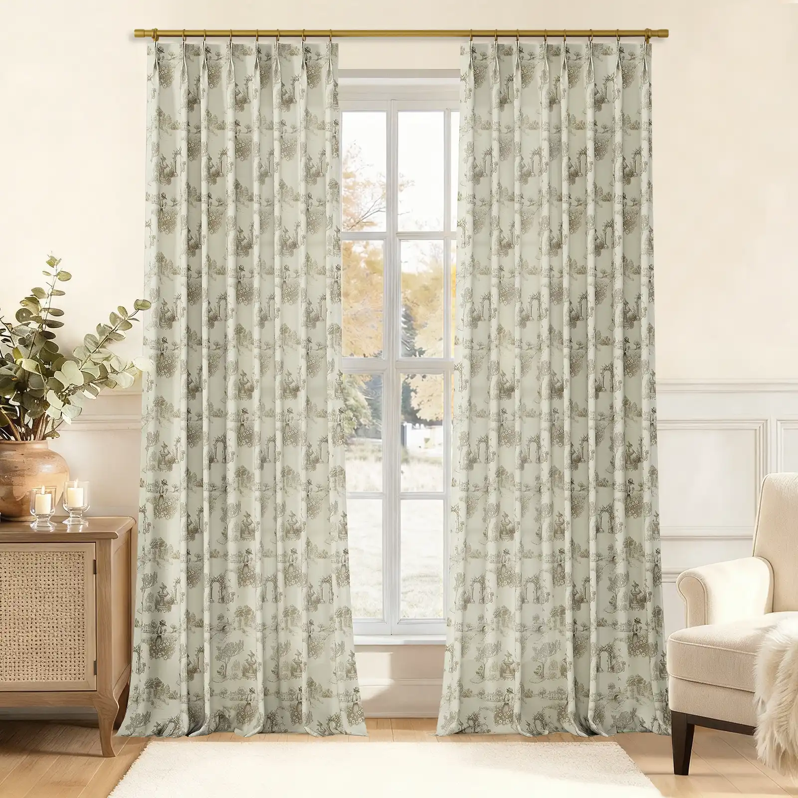 MS. MAVERICK MUSE x TWOPAGES Print Linen Cotton Drapery Pleated - Image 32