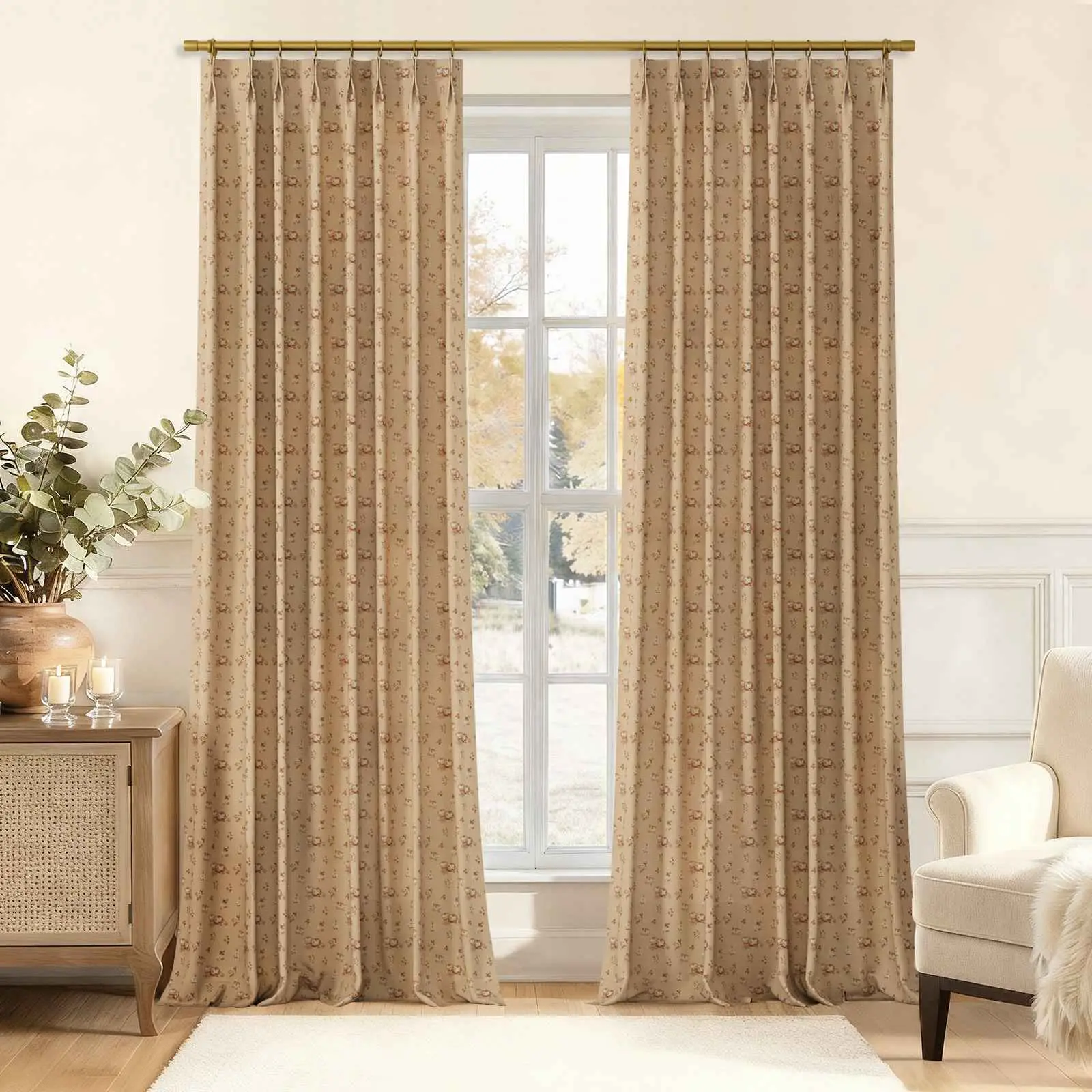 MS. MAVERICK MUSE x TWOPAGES Print Linen Cotton Drapery Pleated - Image 35
