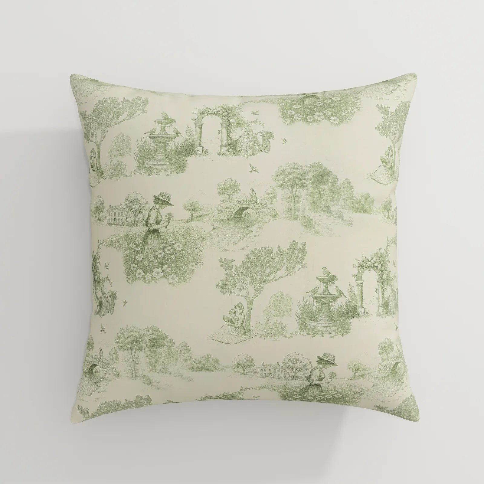 MS. MAVERICK MUSE x TWOPAGES Print Linen Cotton Pillow Cover - Image 25