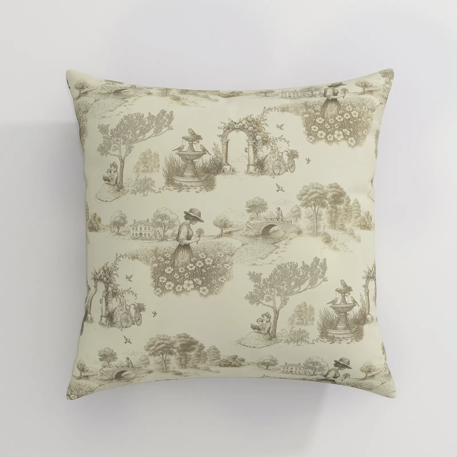 MS. MAVERICK MUSE x TWOPAGES Print Linen Cotton Pillow Cover - Image 35