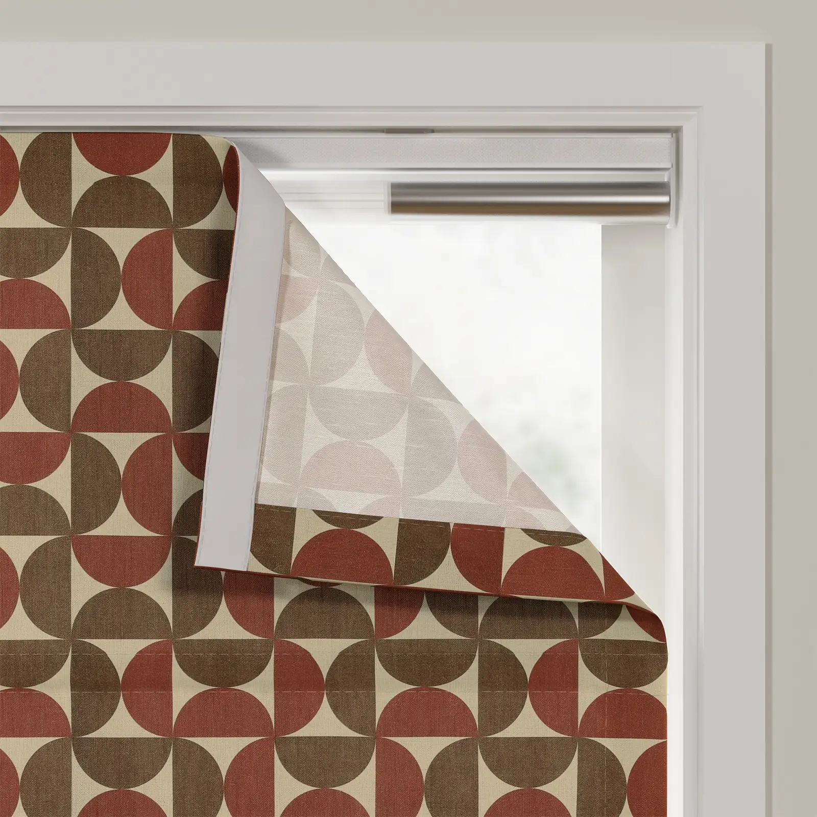 MS. MAVERICK MUSE x TWOPAGES Print Linen Cotton Roman Shade Cordless - Image 24