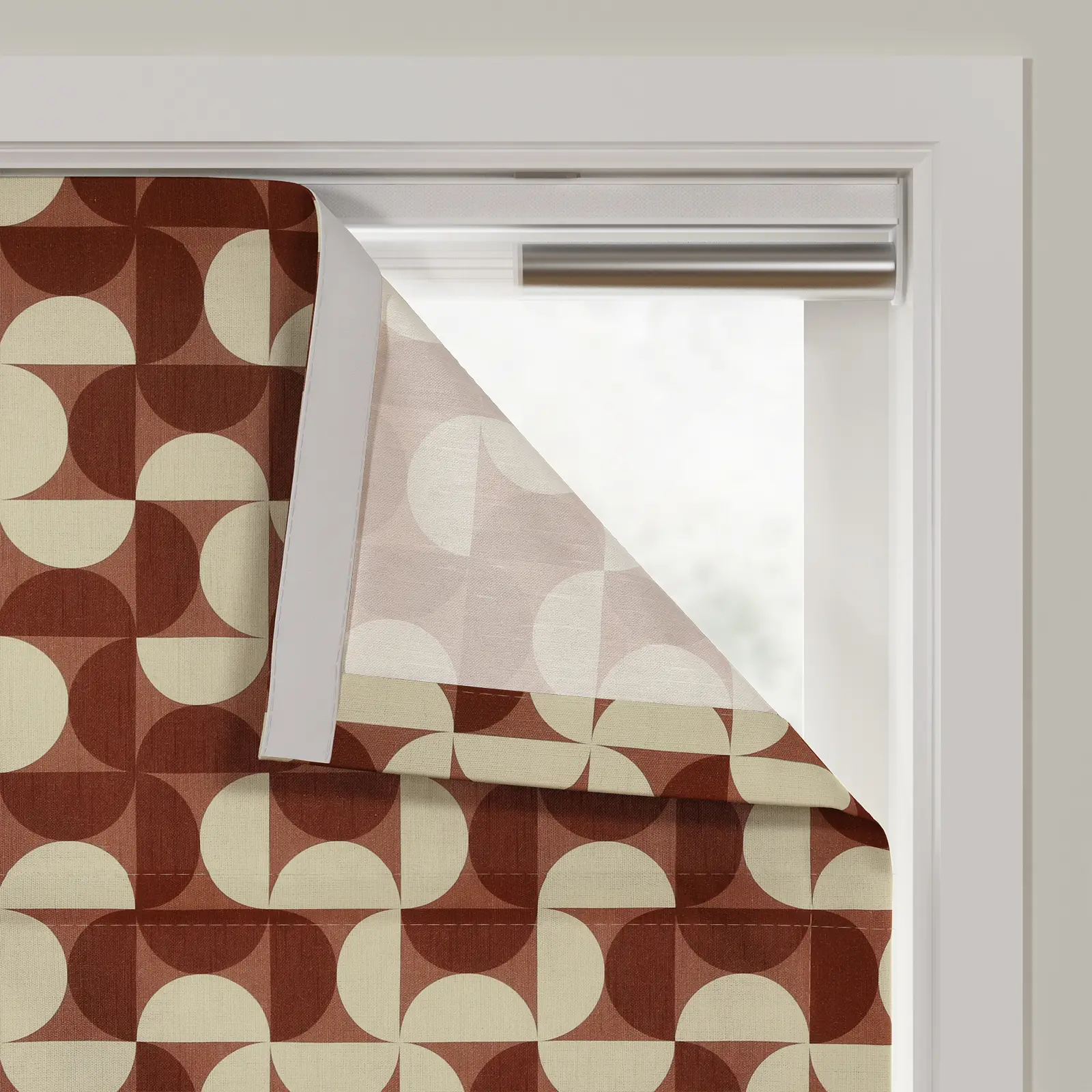 MS. MAVERICK MUSE x TWOPAGES Print Linen Cotton Roman Shade Cordless - Image 32
