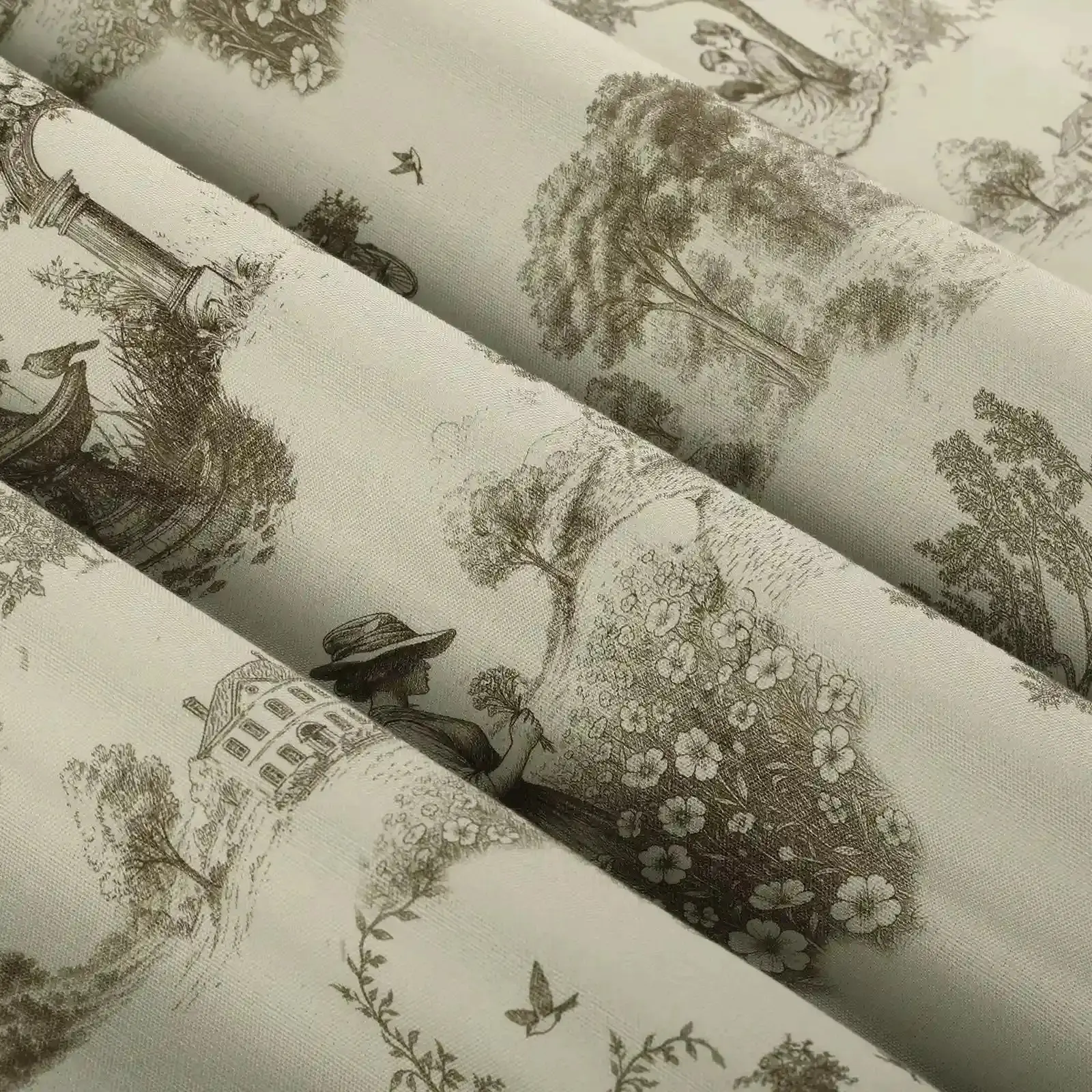 MS. MAVERICK MUSE x TWOPAGES Print Linen Cotton Roman Shade Cordless - Image 87