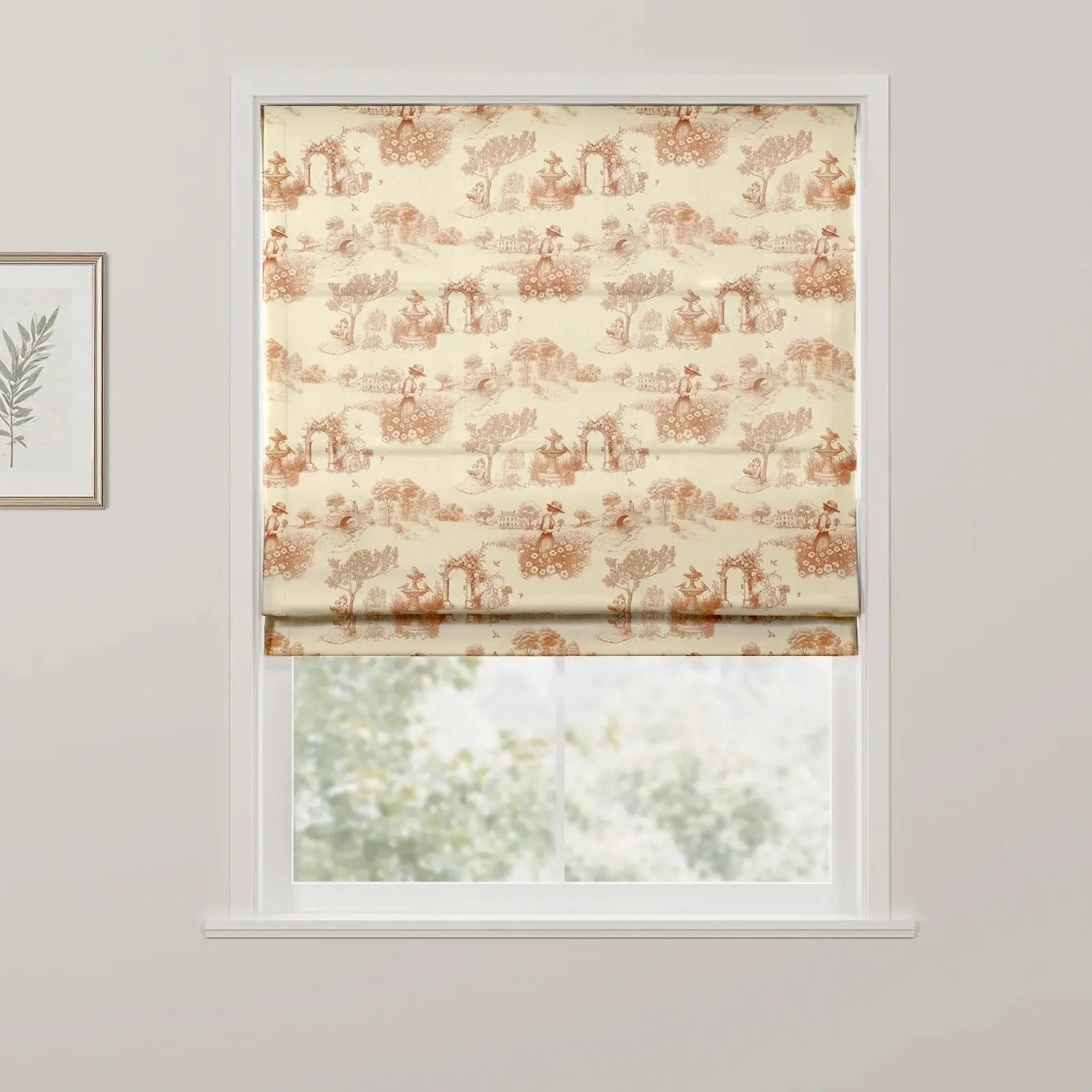 MS. MAVERICK MUSE x TWOPAGES Print Linen Cotton Roman Shade Cordless - Image 90