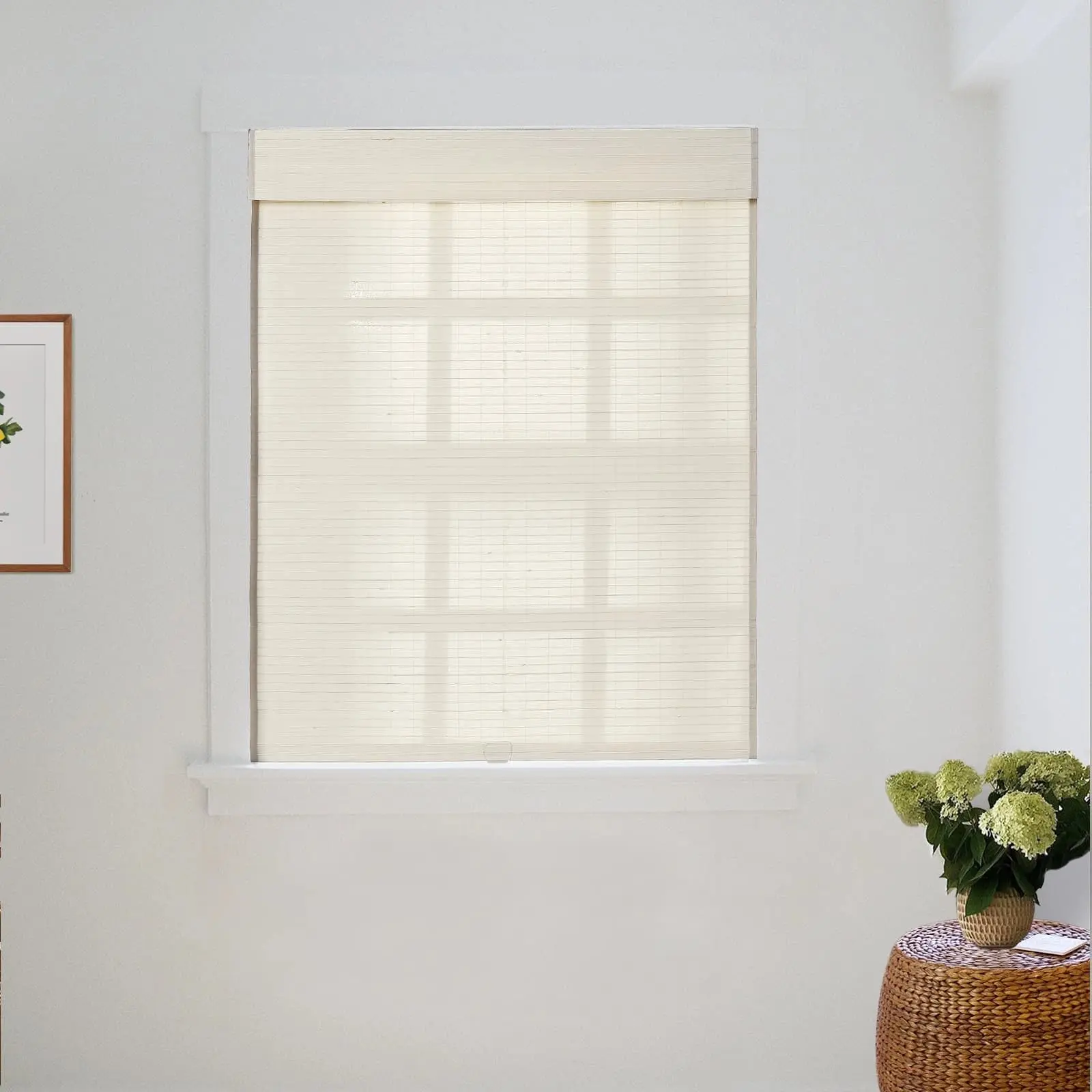 Lay Natural Flax Bamboo Woven Shade - Sandstone - Image 15